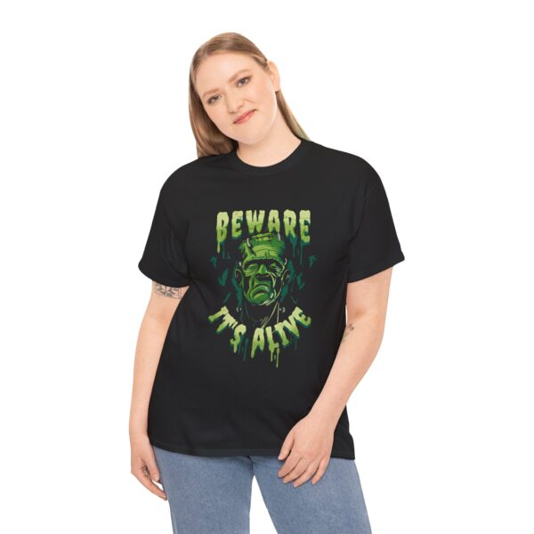 Frankenstein (Beware It's Alive) mens and womens horror tshirt - Image 6