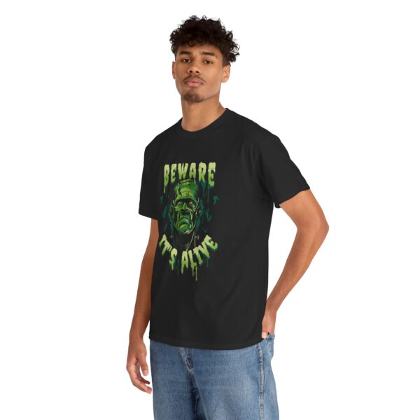 Frankenstein (Beware It's Alive) mens and womens horror tshirt - Image 8