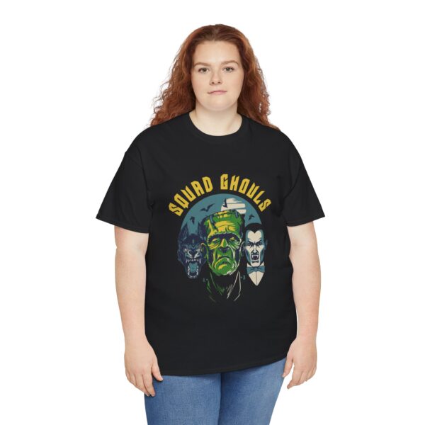 Squad Goals (Werewolf, Frankenstein, Dracula) Mens and Womans Horror Shirts - Image 9