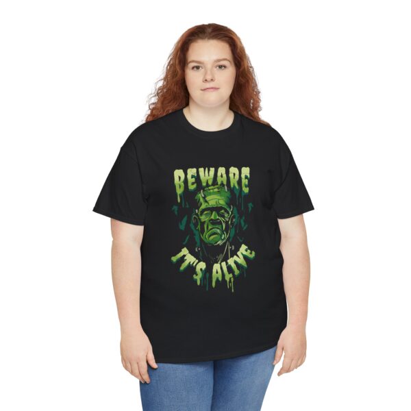 Frankenstein (Beware It's Alive) mens and womens horror tshirt - Image 9