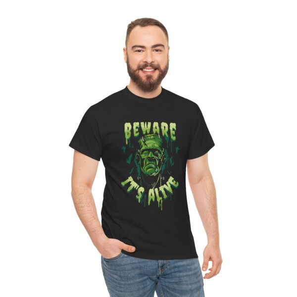 Frankenstein (Beware It's Alive) mens and womens horror tshirt - Image 7