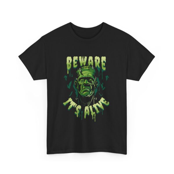 Frankenstein (Beware It's Alive) mens and womens horror tshirt - Image 4