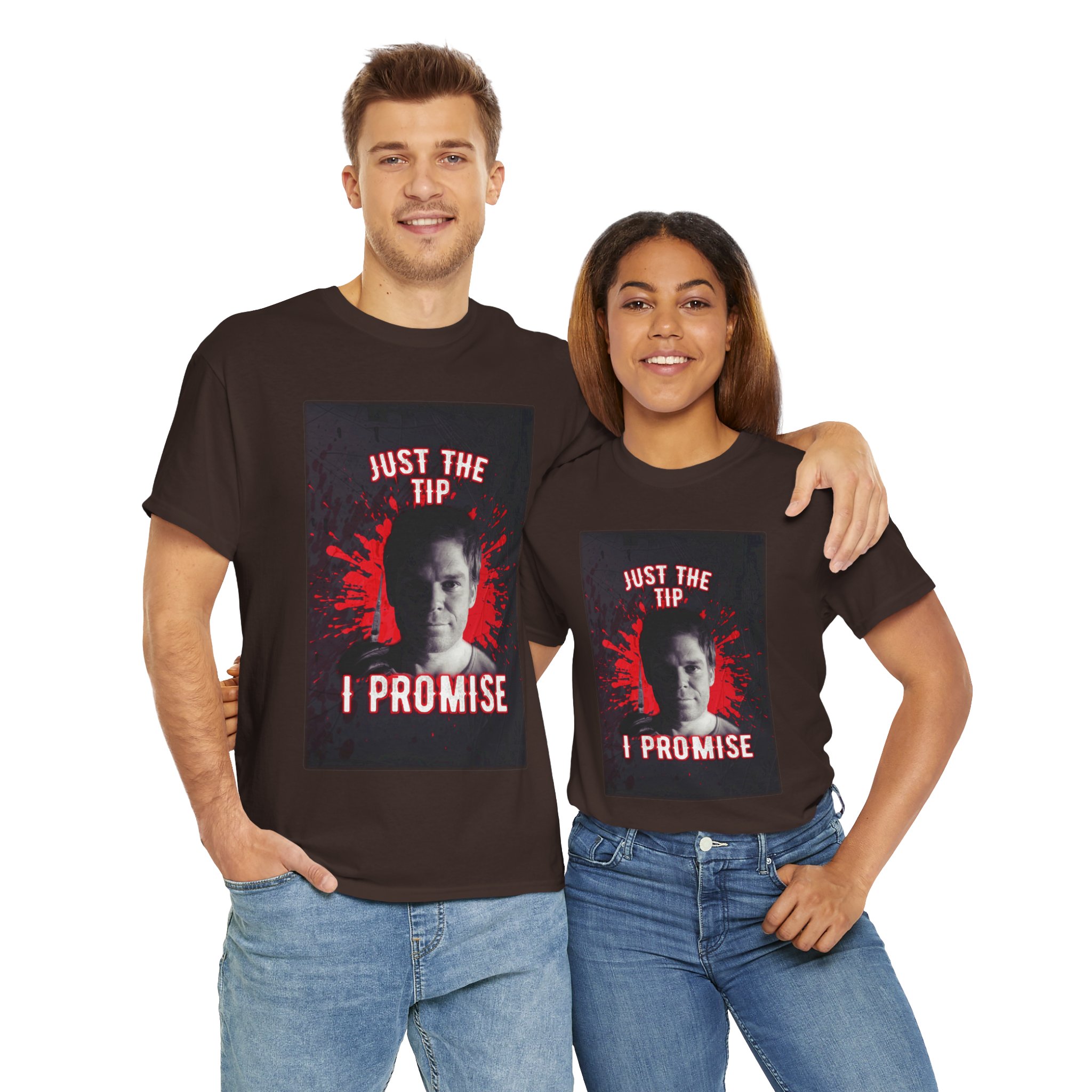 Dexter Morgan Just The Tip I Promise Funny Graphic Tee, Unisex Heavy Cotton Tee, Perfect for Casual Outings, Gifts for Fun-loving Friends, Birthday, Party Apparel, Humorous Wear - Image 15