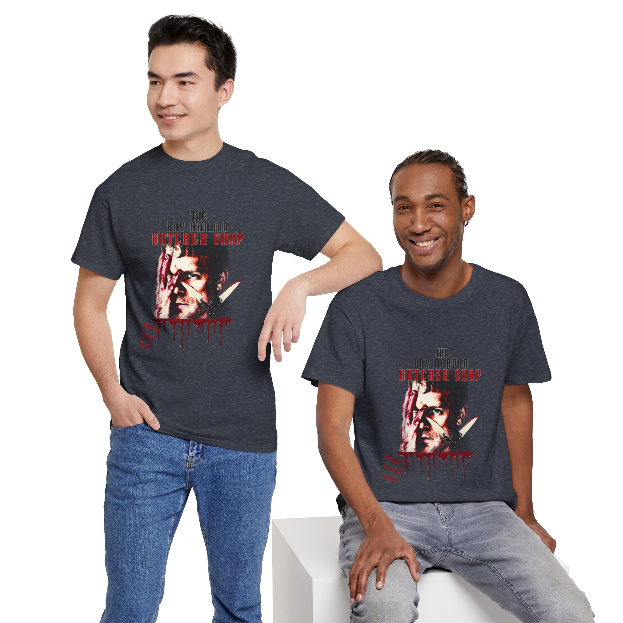 Dexter Morgan Is The Bay Harbor Butcher Horror-Themed Unisex Tee, Spooky Graphic Tee, Perfect for Halloween, Movie Nights, Gift for Horror Fans, Unique Casual Wear - Image 45