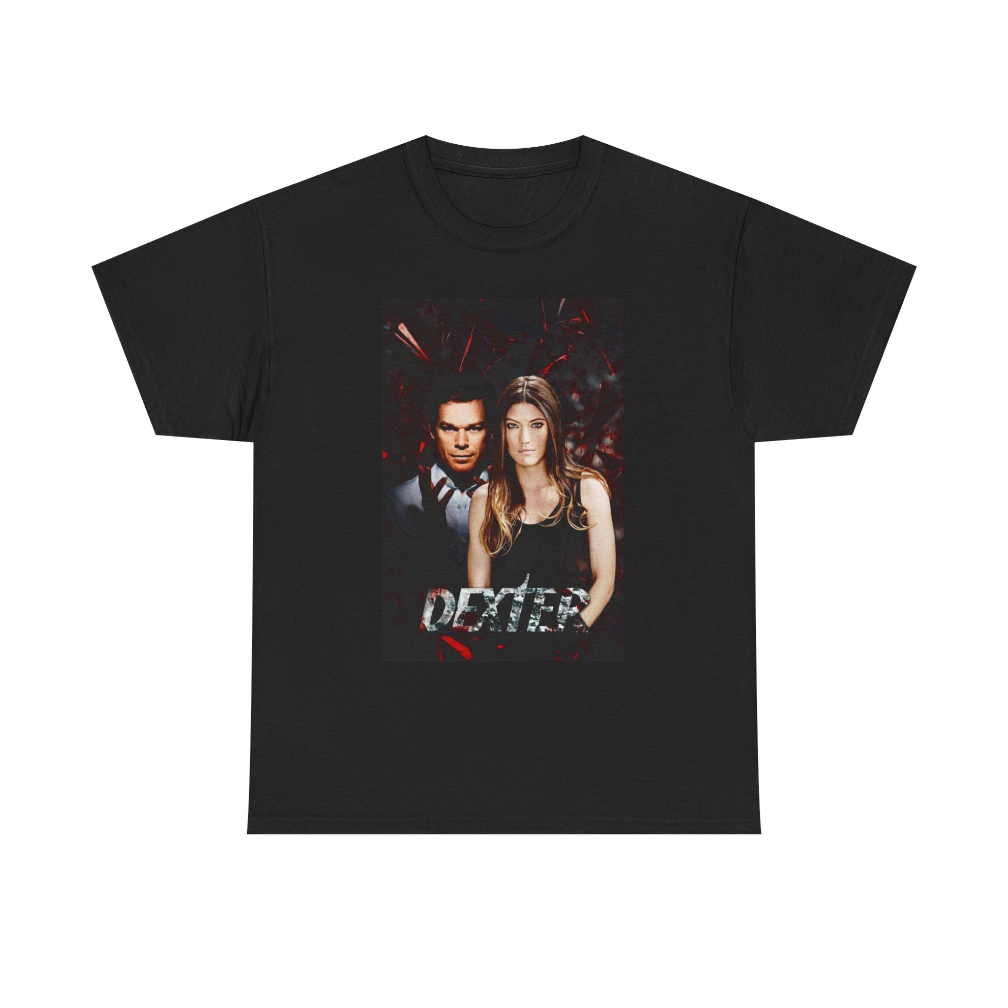 Mysterious Dexter Morgan and Debra Morgan Vibe Tee, Unisex Heavy Cotton Tee, Graphic Tee for Fans, Perfect for Casual Outfits, Gift for Occasions - Image 2