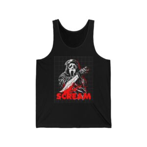 Scream Movie Mask Tank Top — Horror Ghostface Graphic Tank