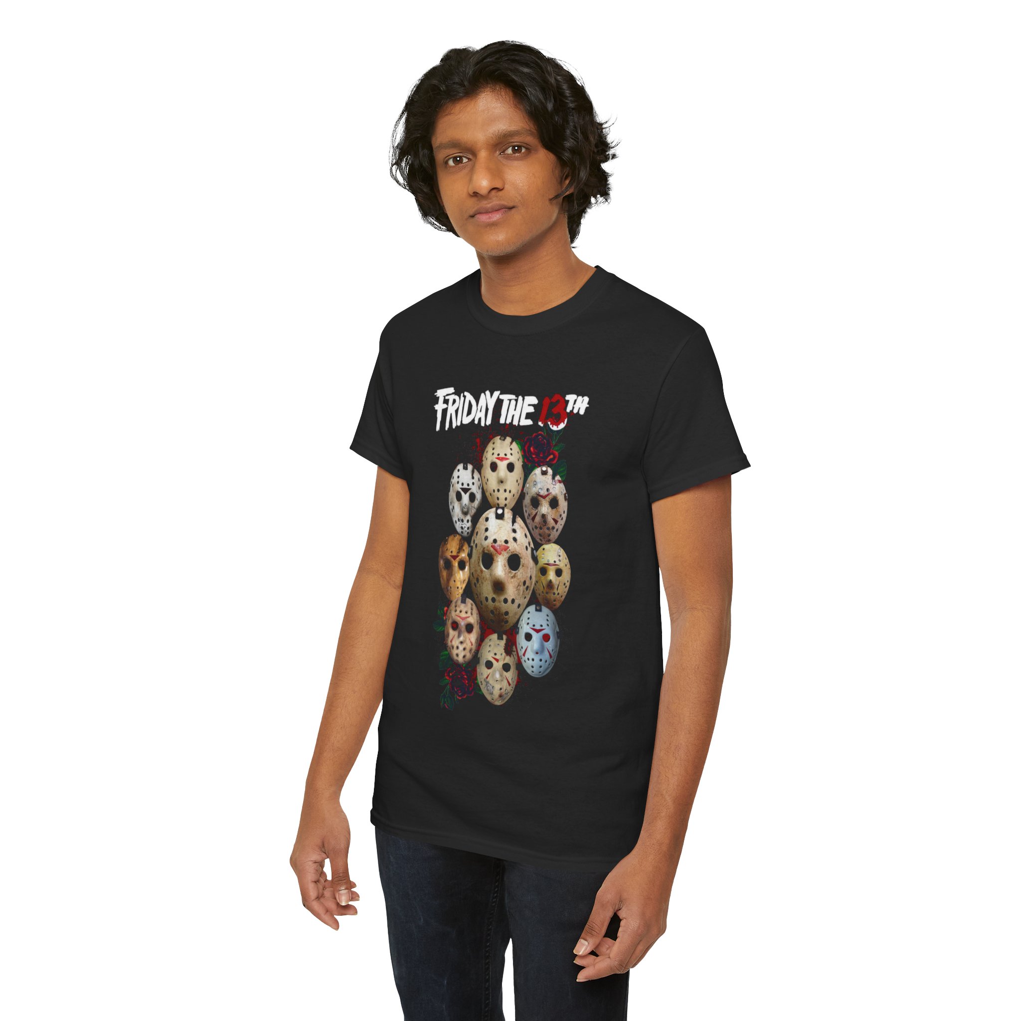 Friday the 13th Jason Mask Horror Tee — Vintage Slasher Movie Graphic T‑Shirt - Image 13