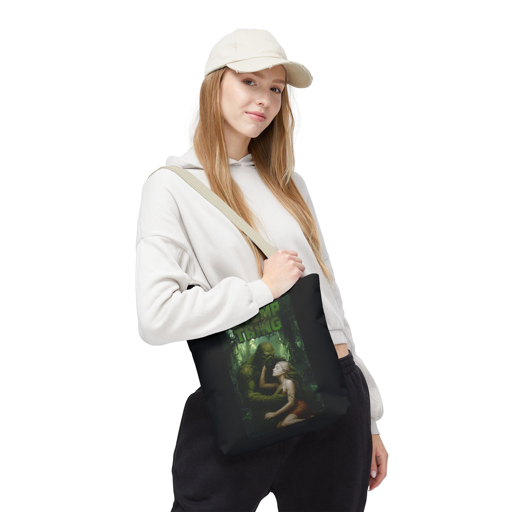 Swamp Thing Graphic Tote Bag — Retro Monster Horror Art - Image 29