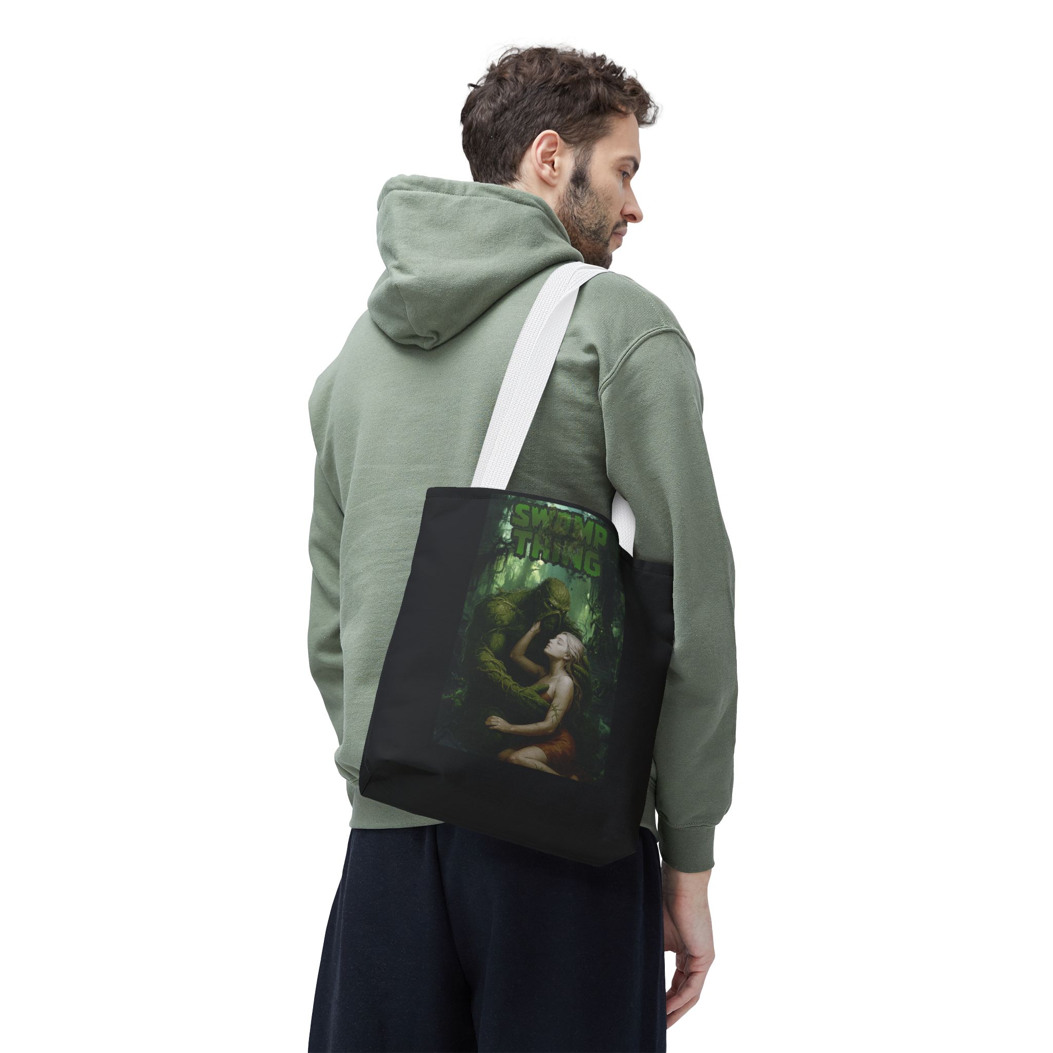 Swamp Thing Graphic Tote Bag — Retro Monster Horror Art - Image 22