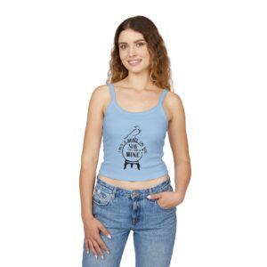 Crystal Ball Crop Tank Top — “I Put A Spell On You, Now You Are Mine” Witchy Graphic