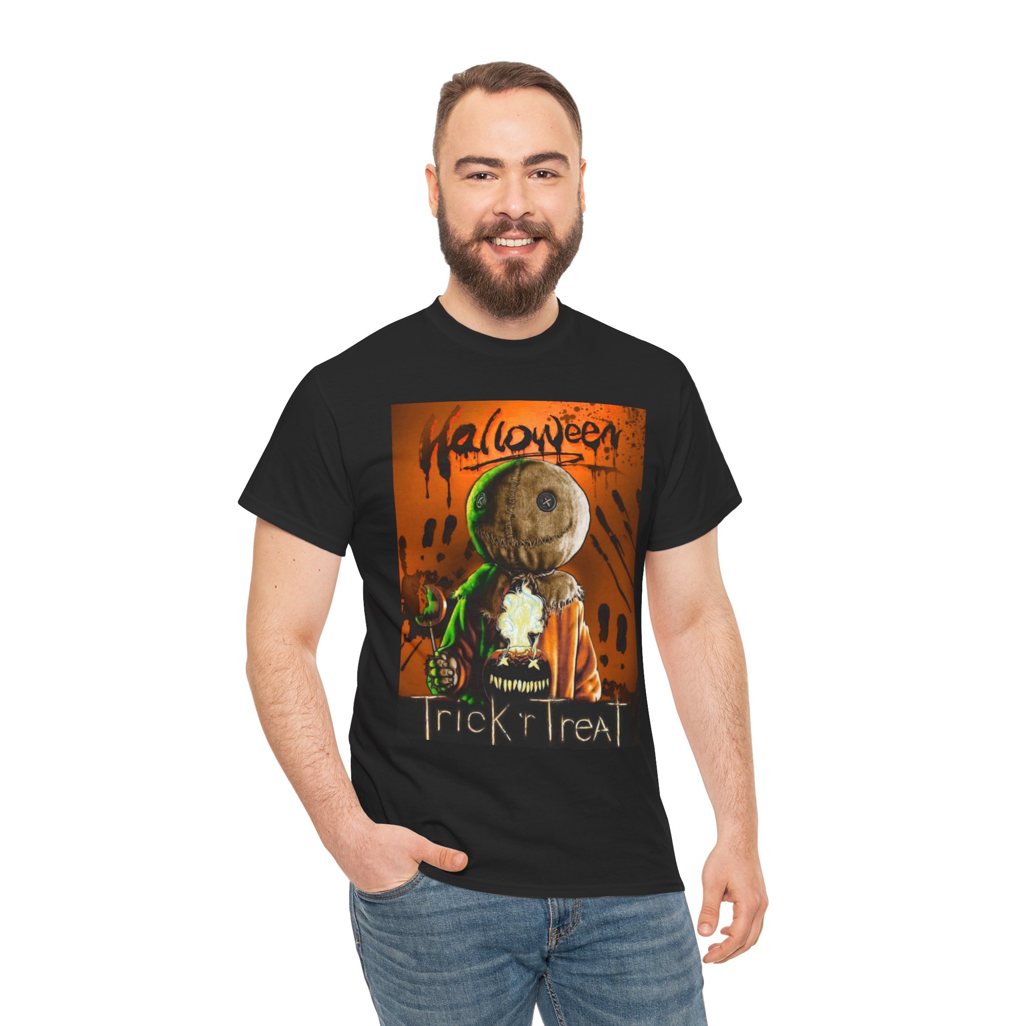 Halloween Trick or Treat T-Shirt — Sam Skull Costume Graphic Tee