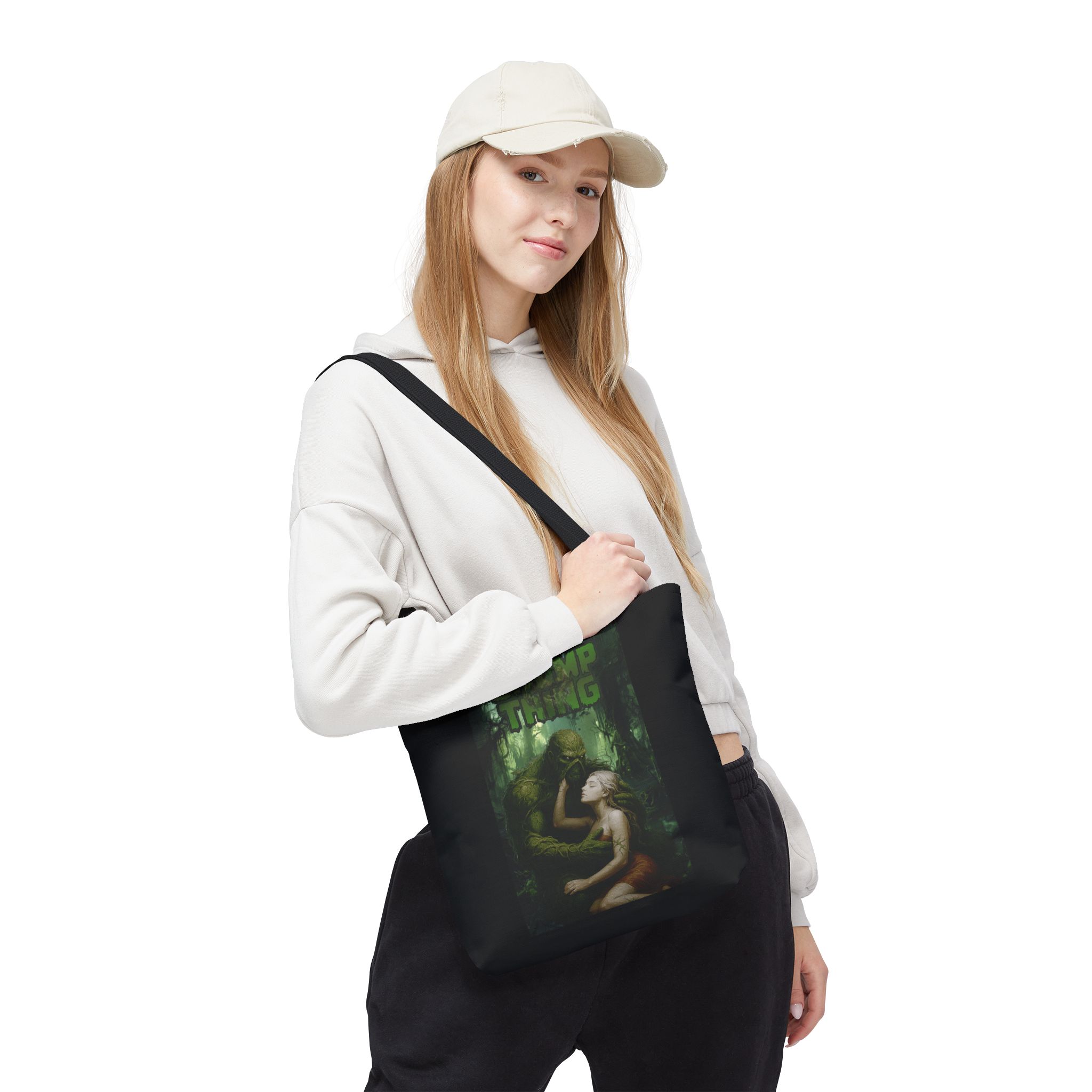 Swamp Thing Graphic Tote Bag — Retro Monster Horror Art - Image 5