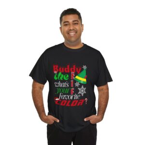 Elf Buddy The Elf "What's Your Favorite Color?" Christmas T‑Shirt