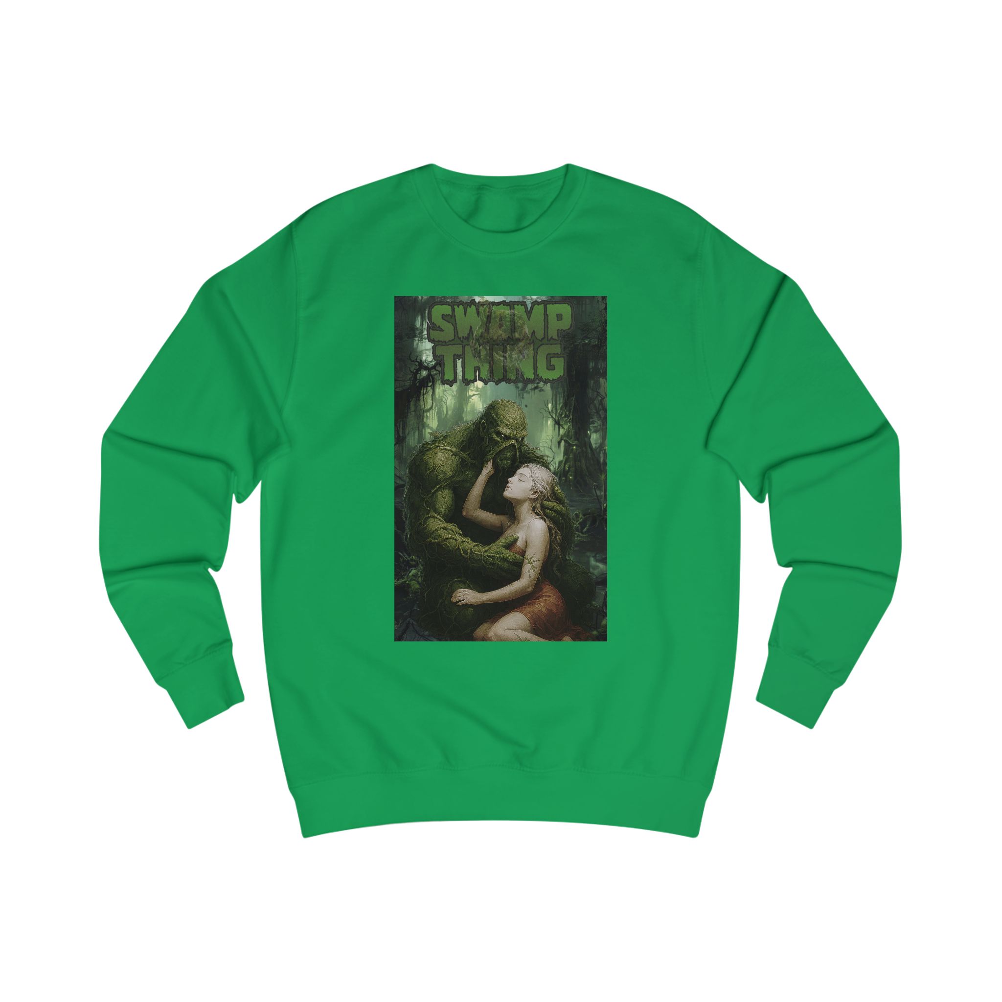 Swamp Thing Sweatshirt — Retro Monster Romance Graphic Crewneck - Image 11