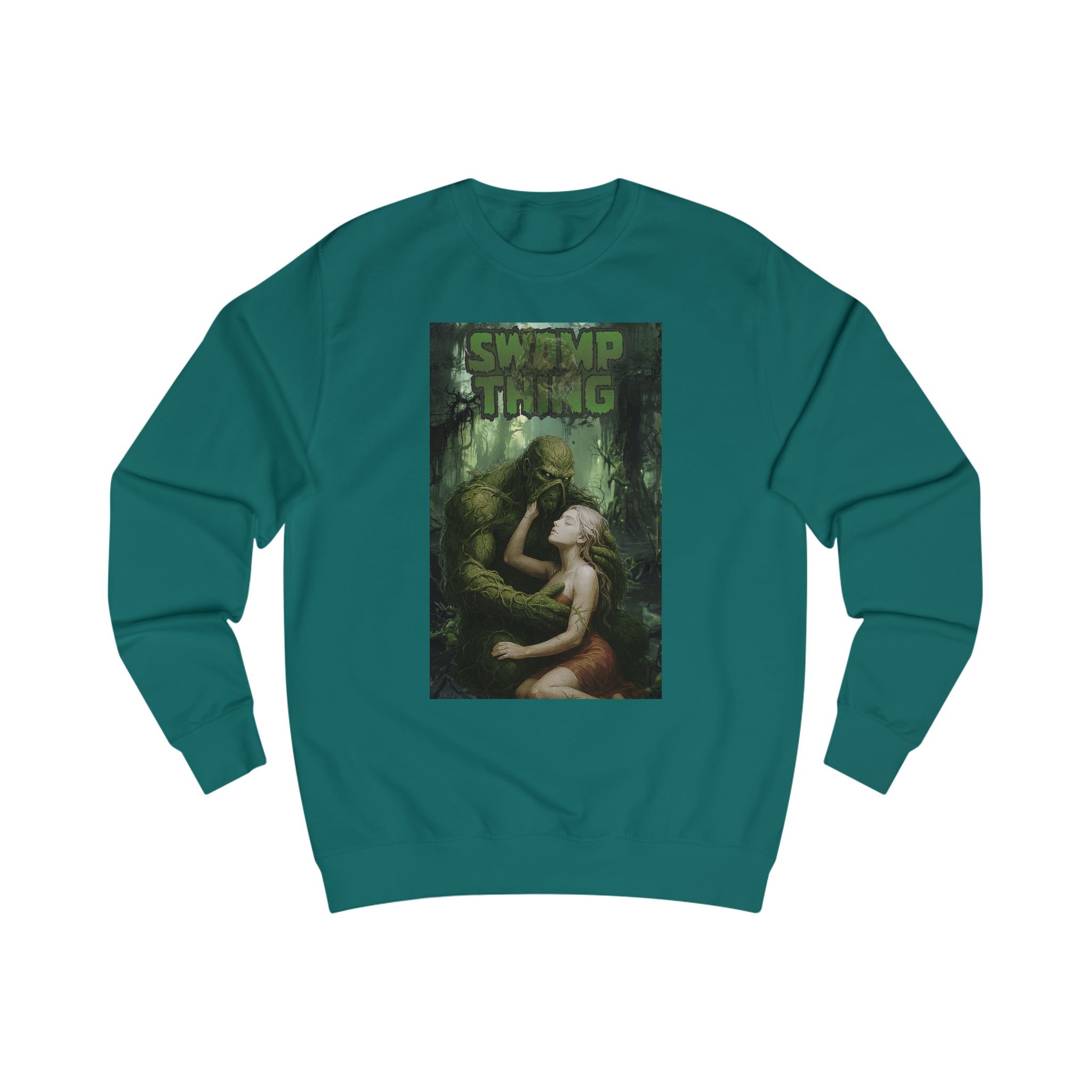 Swamp Thing Sweatshirt — Retro Monster Romance Graphic Crewneck - Image 17