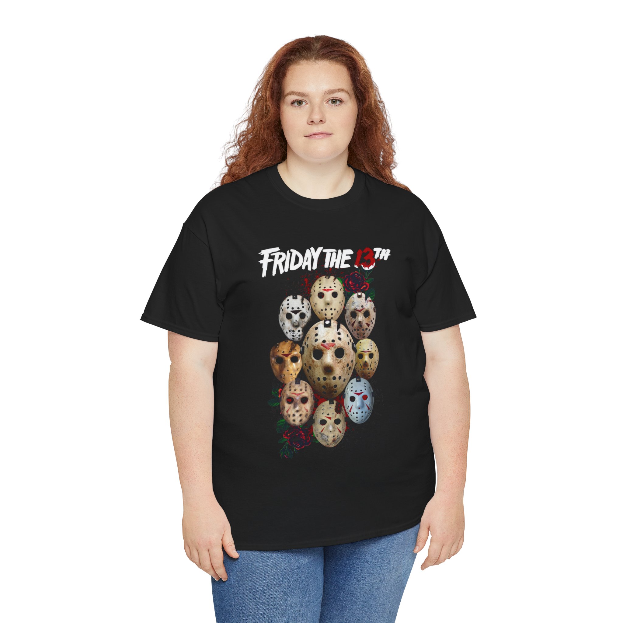 Friday the 13th Jason Mask Horror Tee — Vintage Slasher Movie Graphic T‑Shirt - Image 9