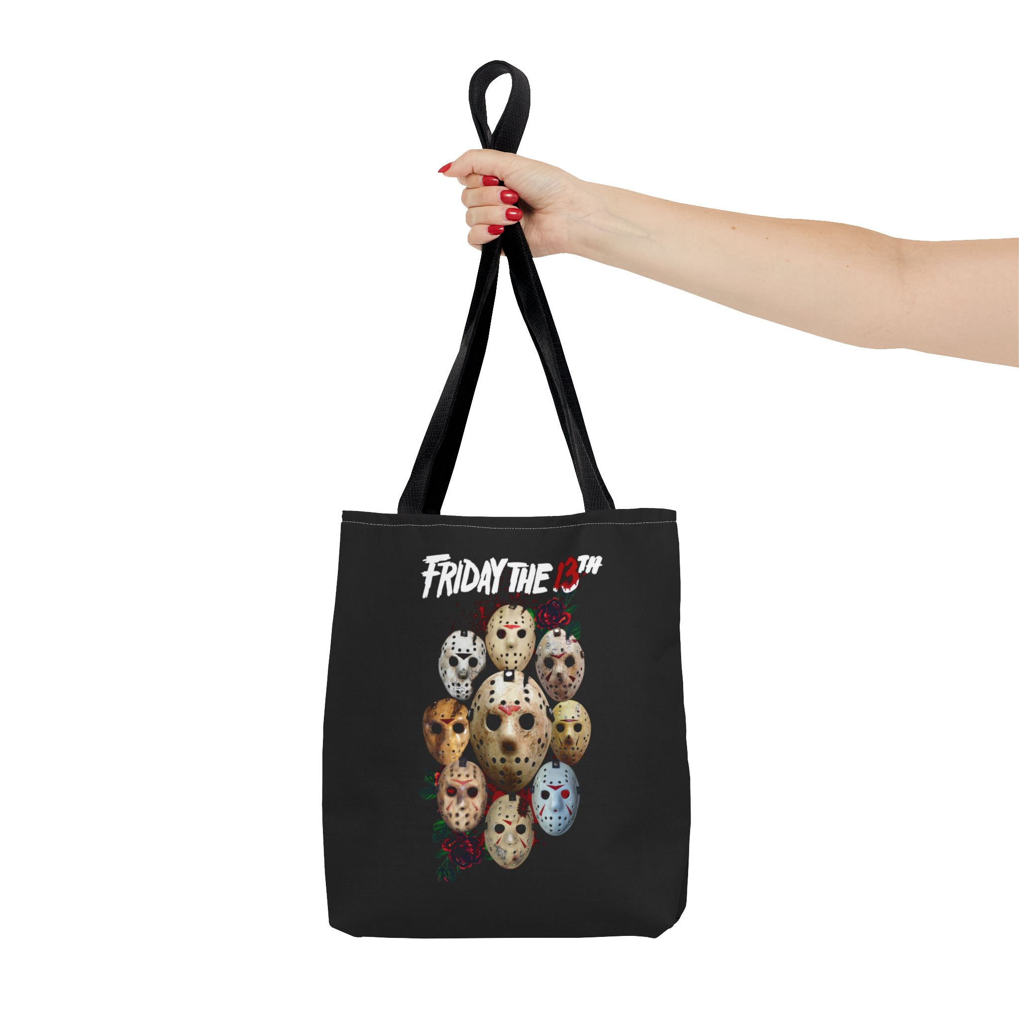 Friday the 13th Hockey Mask Tote Bag — Horror Movie Fan Reusable Shopper - Image 4