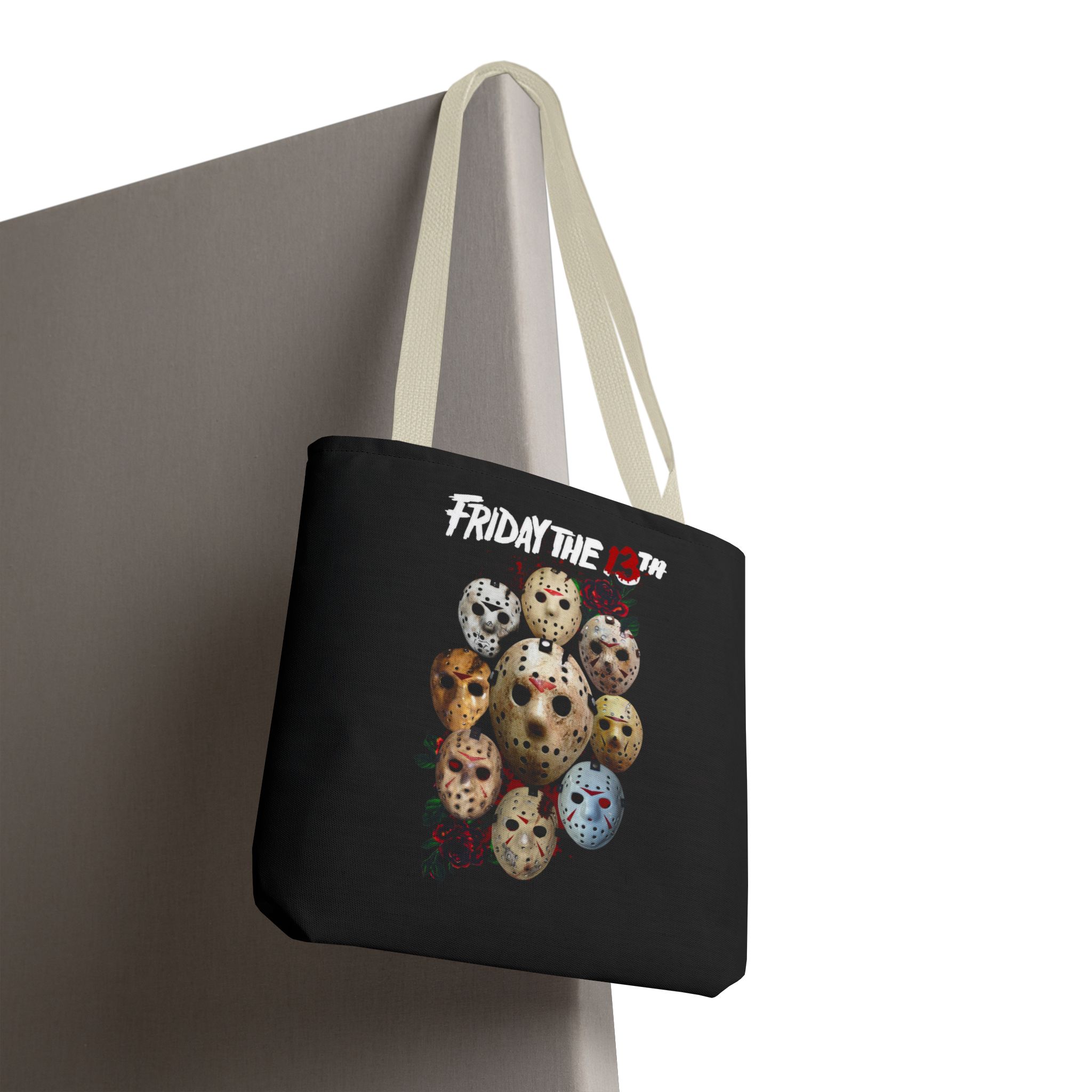 Friday the 13th Hockey Mask Tote Bag — Horror Movie Fan Reusable Shopper - Image 32