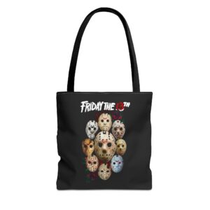Friday the 13th Hockey Mask Tote Bag — Horror Movie Fan Reusable Shopper