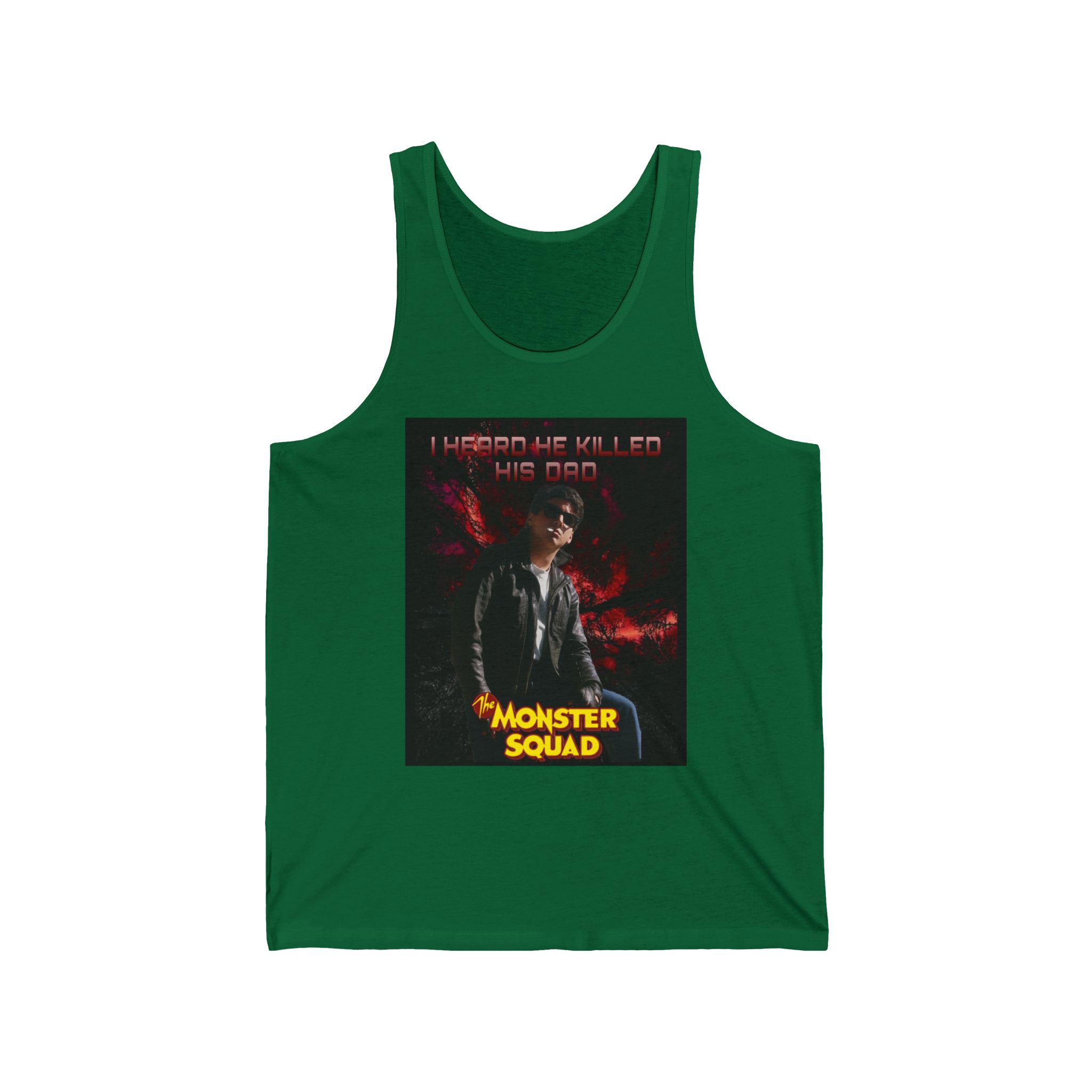 Monster Squad Tank Top — I Heard He Killed His Dad Graphic Tank Top - Image 7