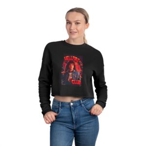Cropped Sweatshirt — 'Hellfire Club' Stranger Things Retro Graphic