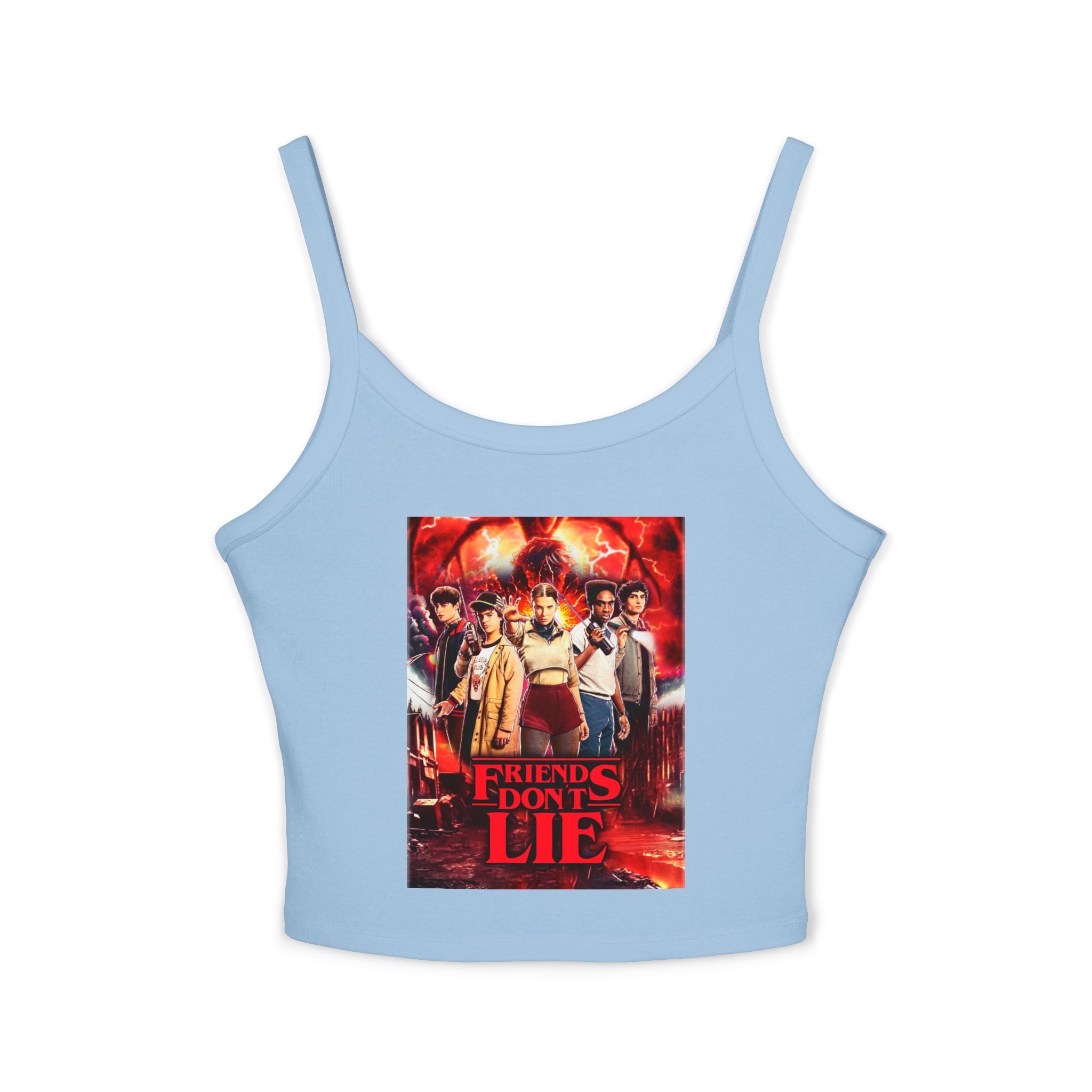Stranger Things -Inspired "Friends Don't Lie" Crop Tank Top - Image 7