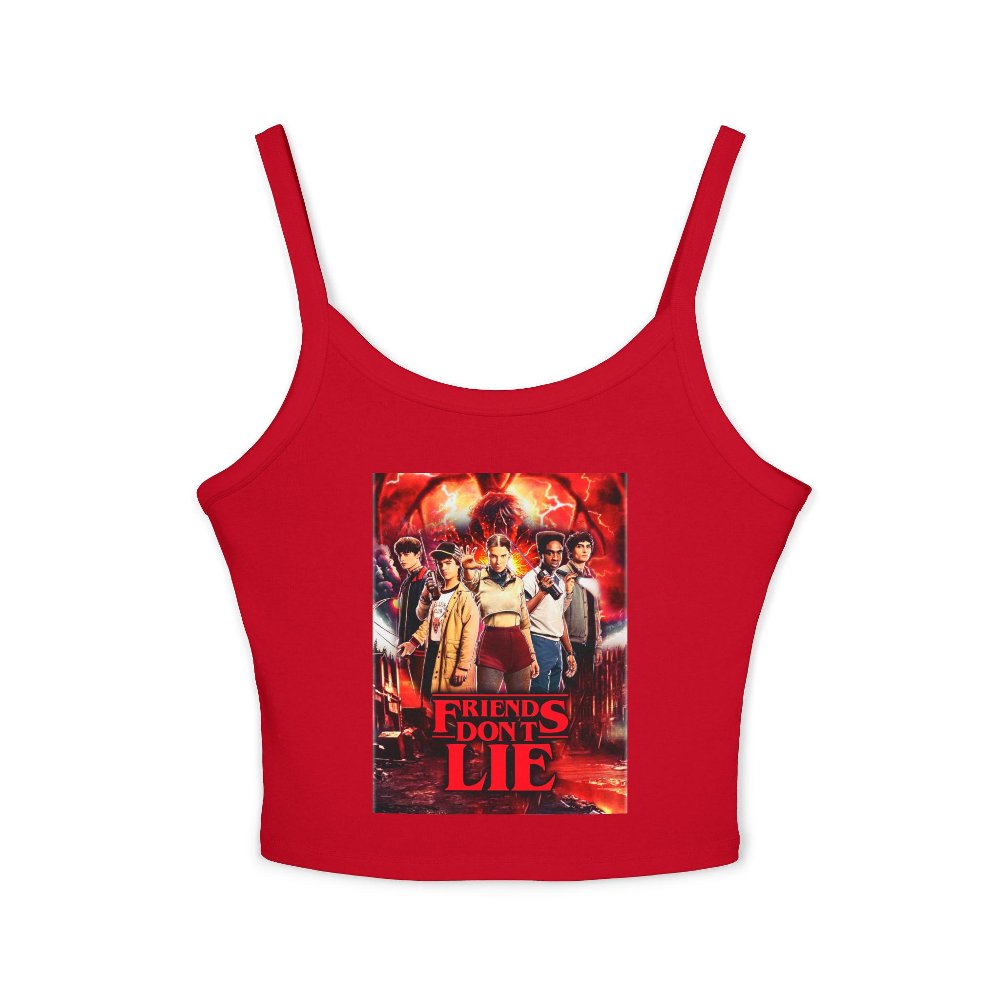 Stranger Things -Inspired "Friends Don't Lie" Crop Tank Top - Image 31