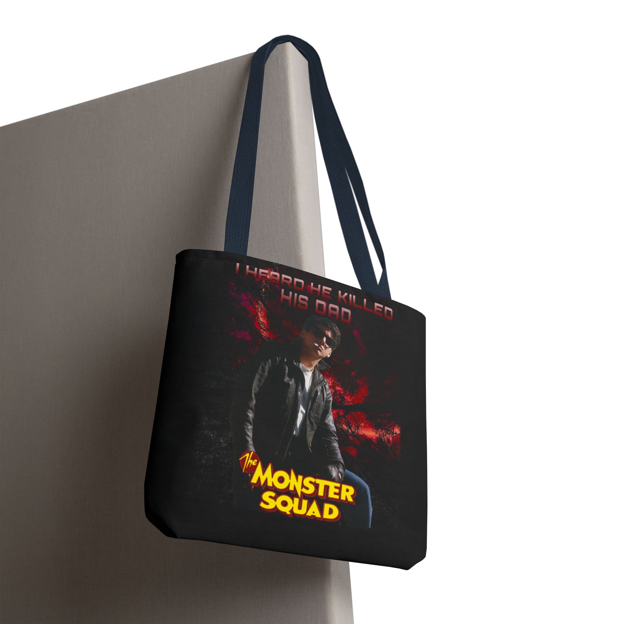 Horror Movie 'I Heard He Killed His Dad' Tote Bag – The Monster Squad Graphic Tote - Image 40
