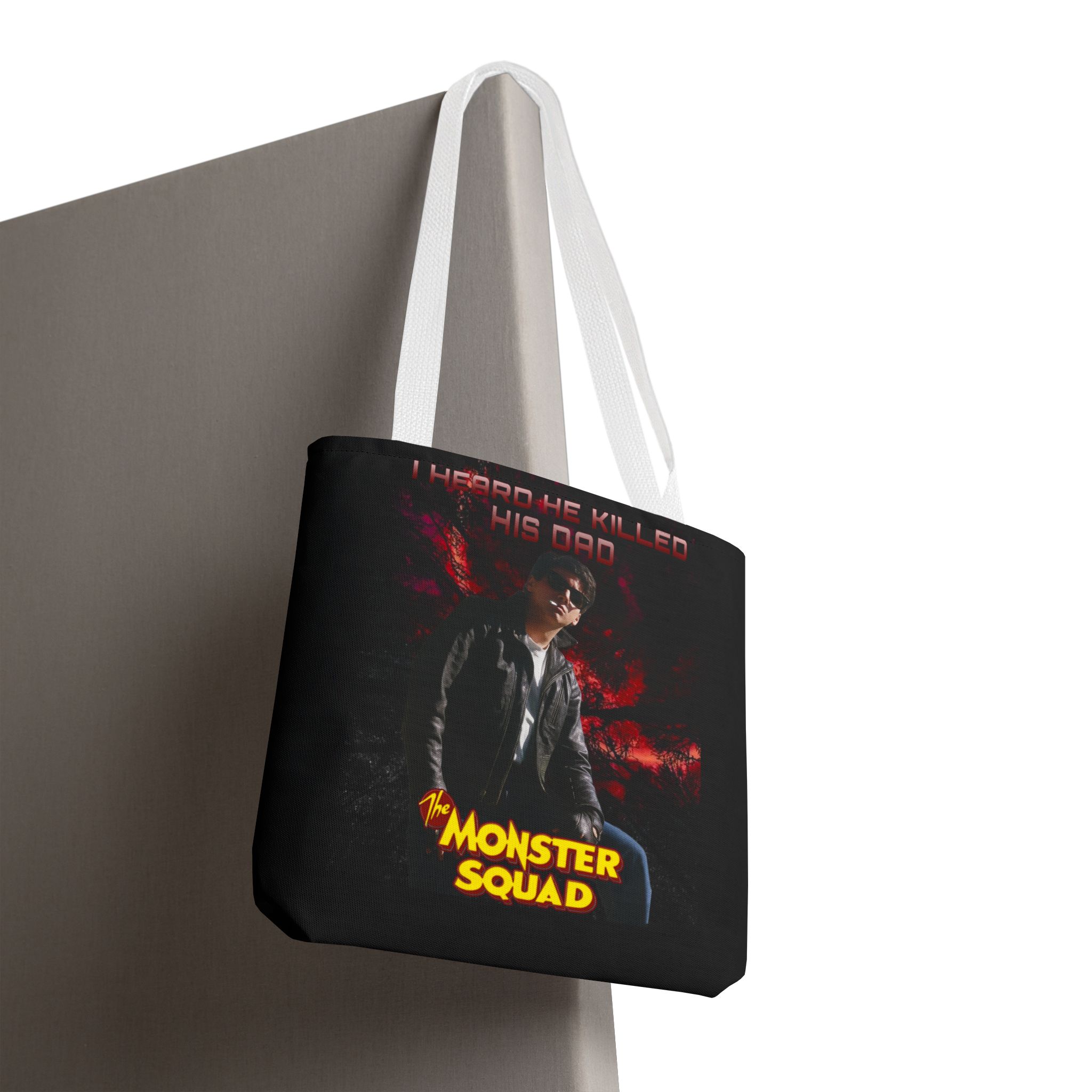 Horror Movie 'I Heard He Killed His Dad' Tote Bag – The Monster Squad Graphic Tote - Image 24