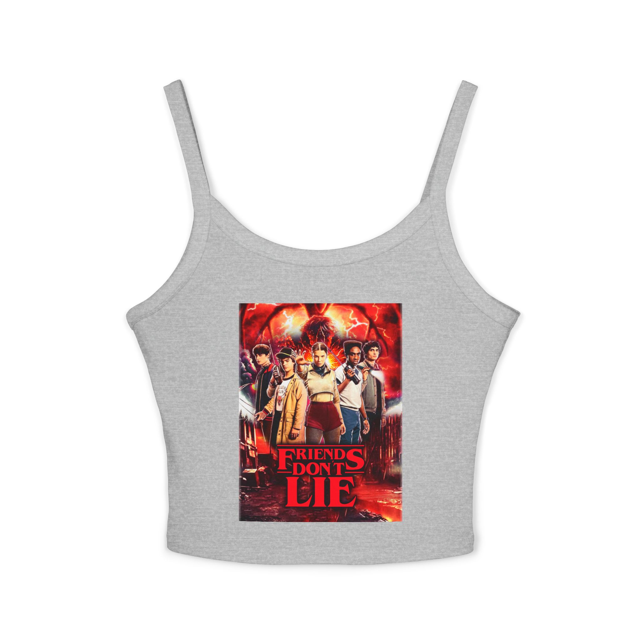 Stranger Things -Inspired "Friends Don't Lie" Crop Tank Top - Image 13