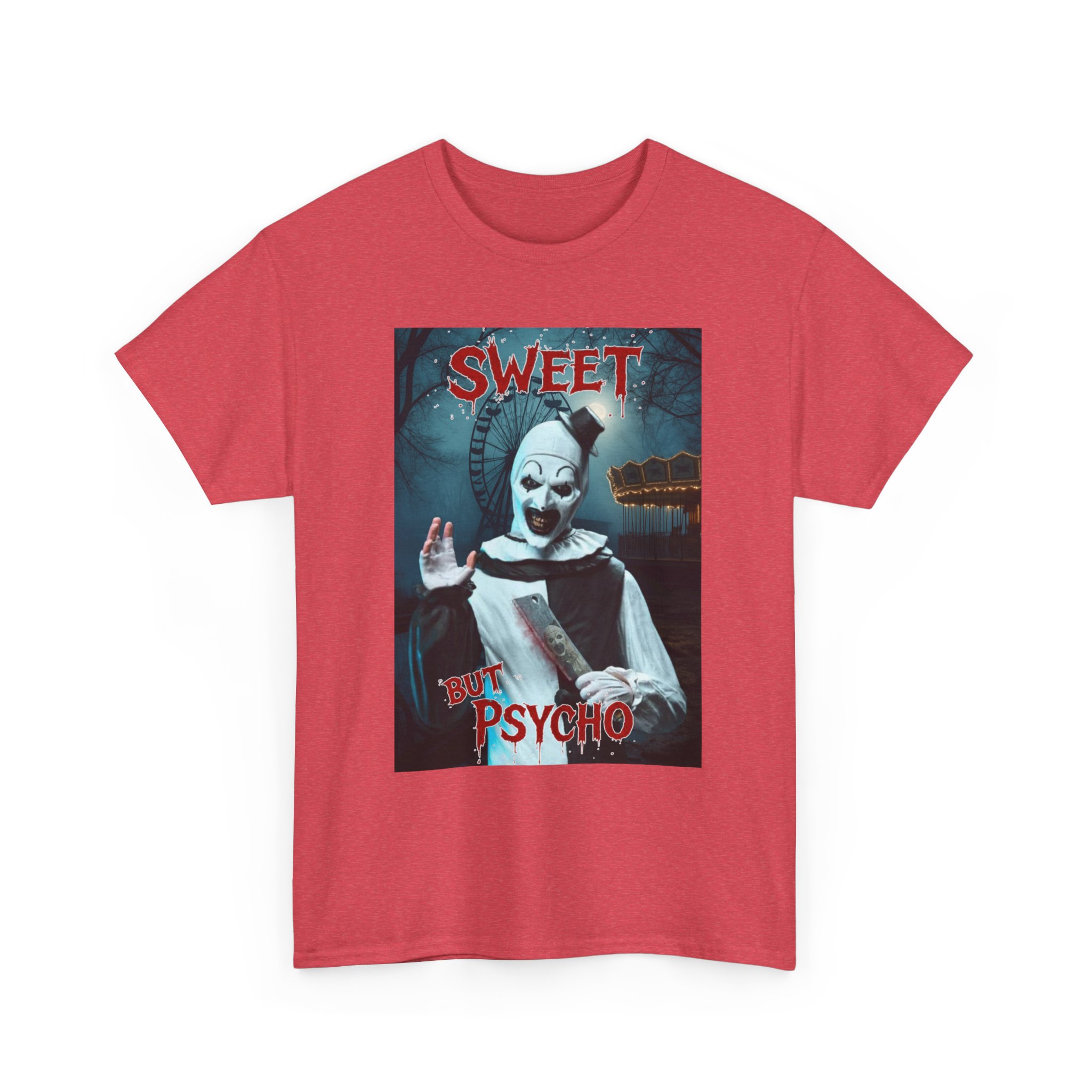 Terrifier Art The Clown Sweet But Psycho Horror T-Shirt - Image 133