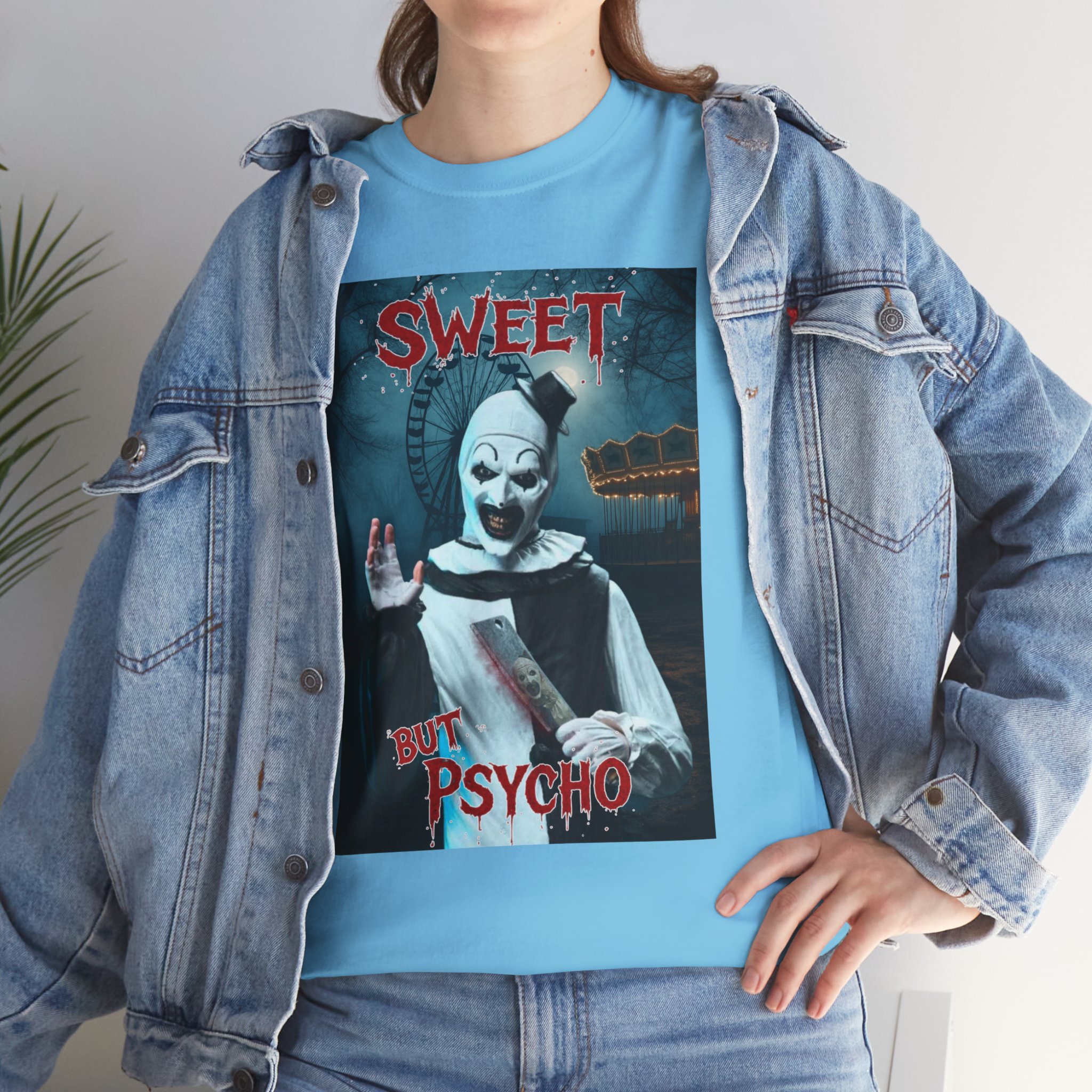 Terrifier Art The Clown Sweet But Psycho Horror T-Shirt - Image 78