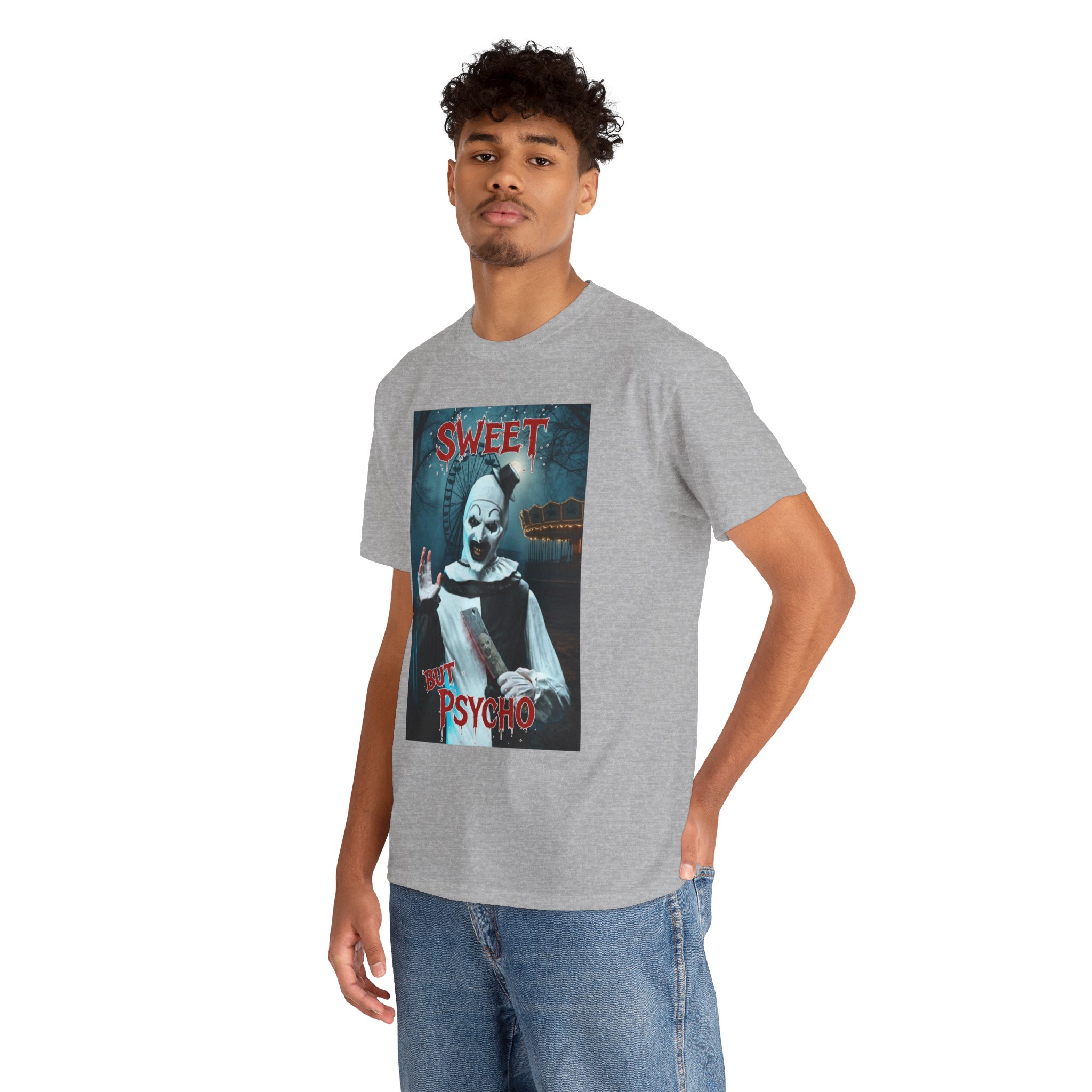 Terrifier Art The Clown Sweet But Psycho Horror T-Shirt - Image 21