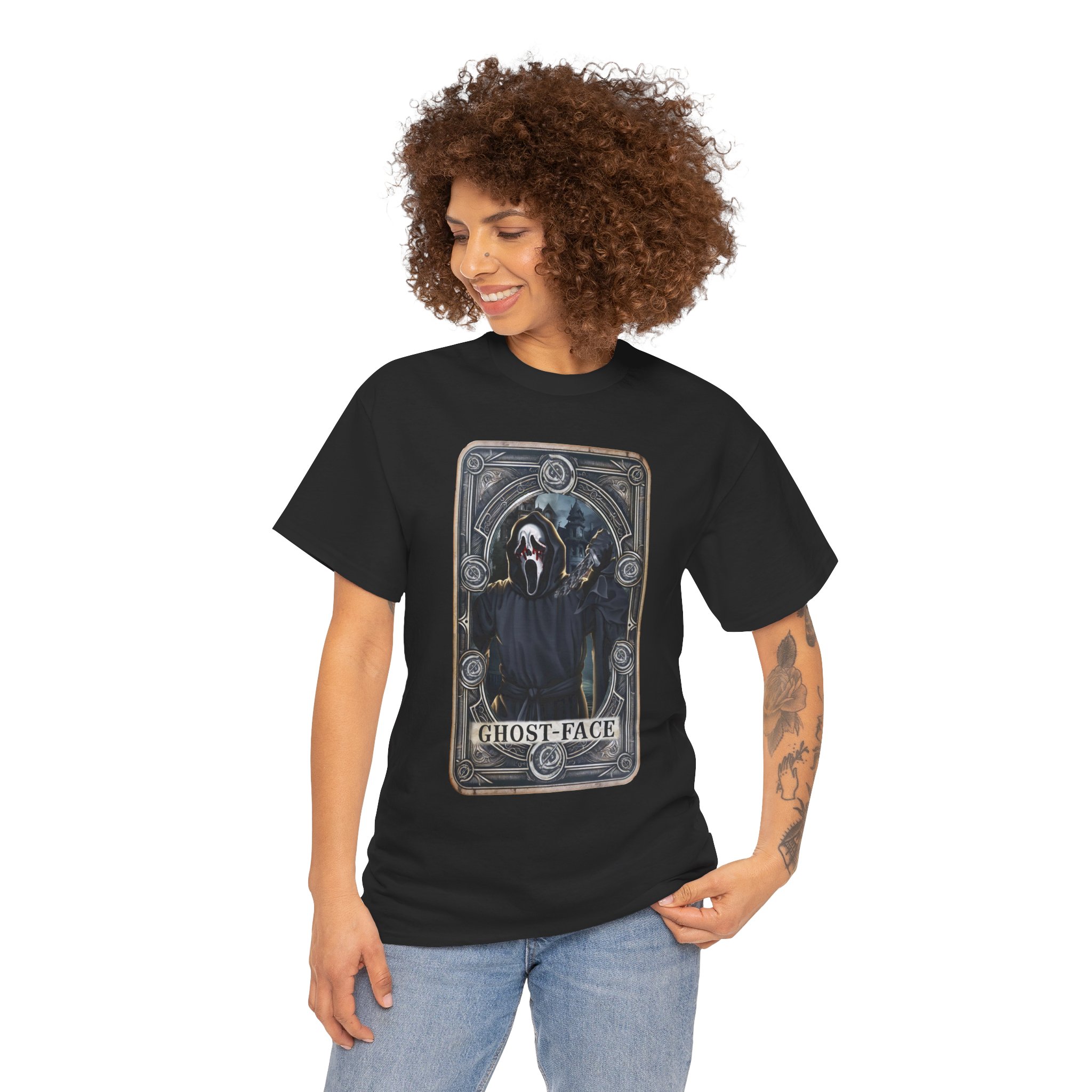 Tarot Horror Tee — Ghostface Scream Tarot Card Graphic Shirt - Image 8