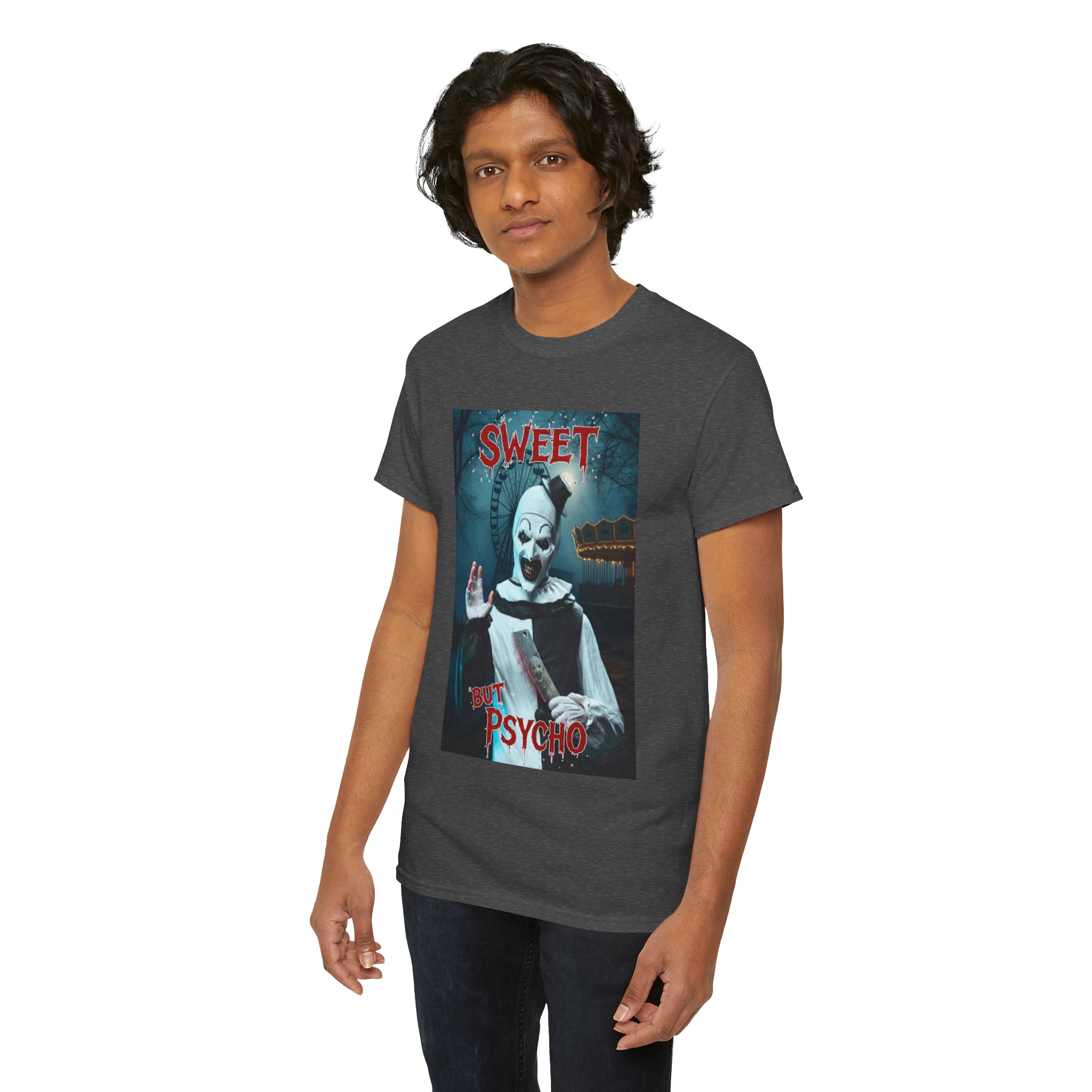 Terrifier Art The Clown Sweet But Psycho Horror T-Shirt - Image 63