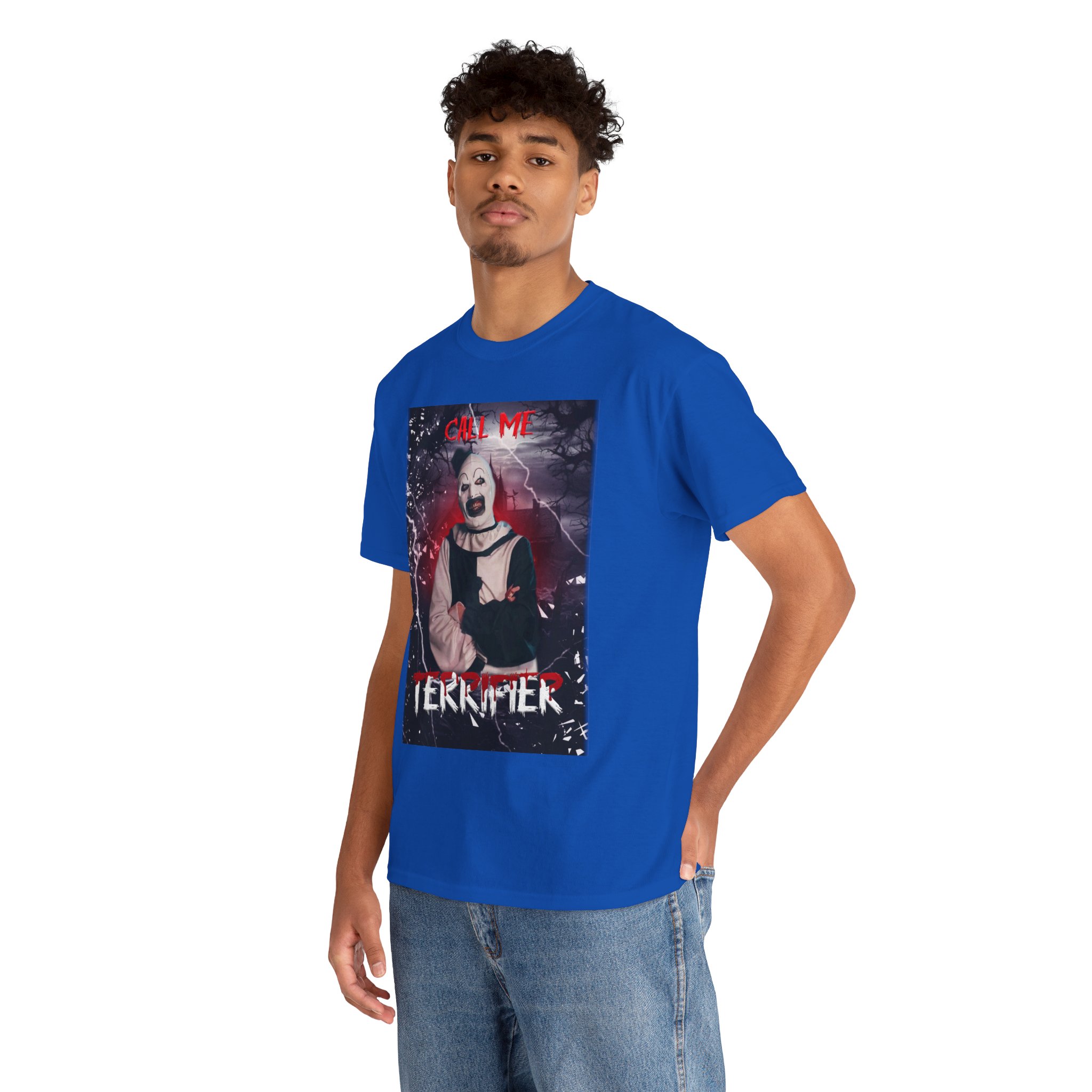 Terrifier Art The Clown Horror T-Shirt — Call Me Terrifier Fan Tee - Image 60