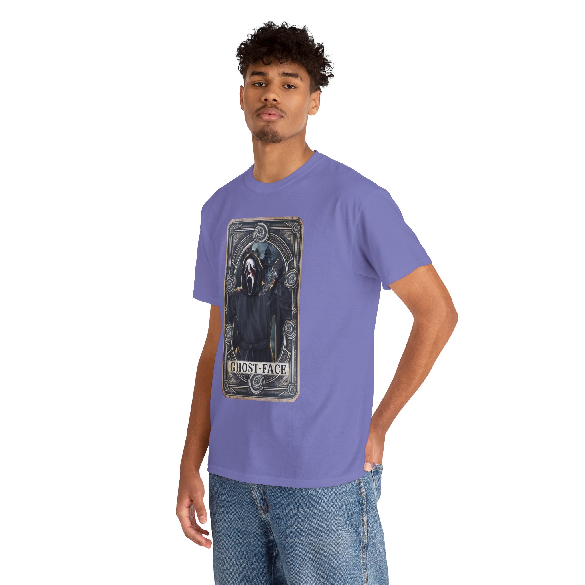 Tarot Horror Tee — Ghostface Scream Tarot Card Graphic Shirt - Image 99