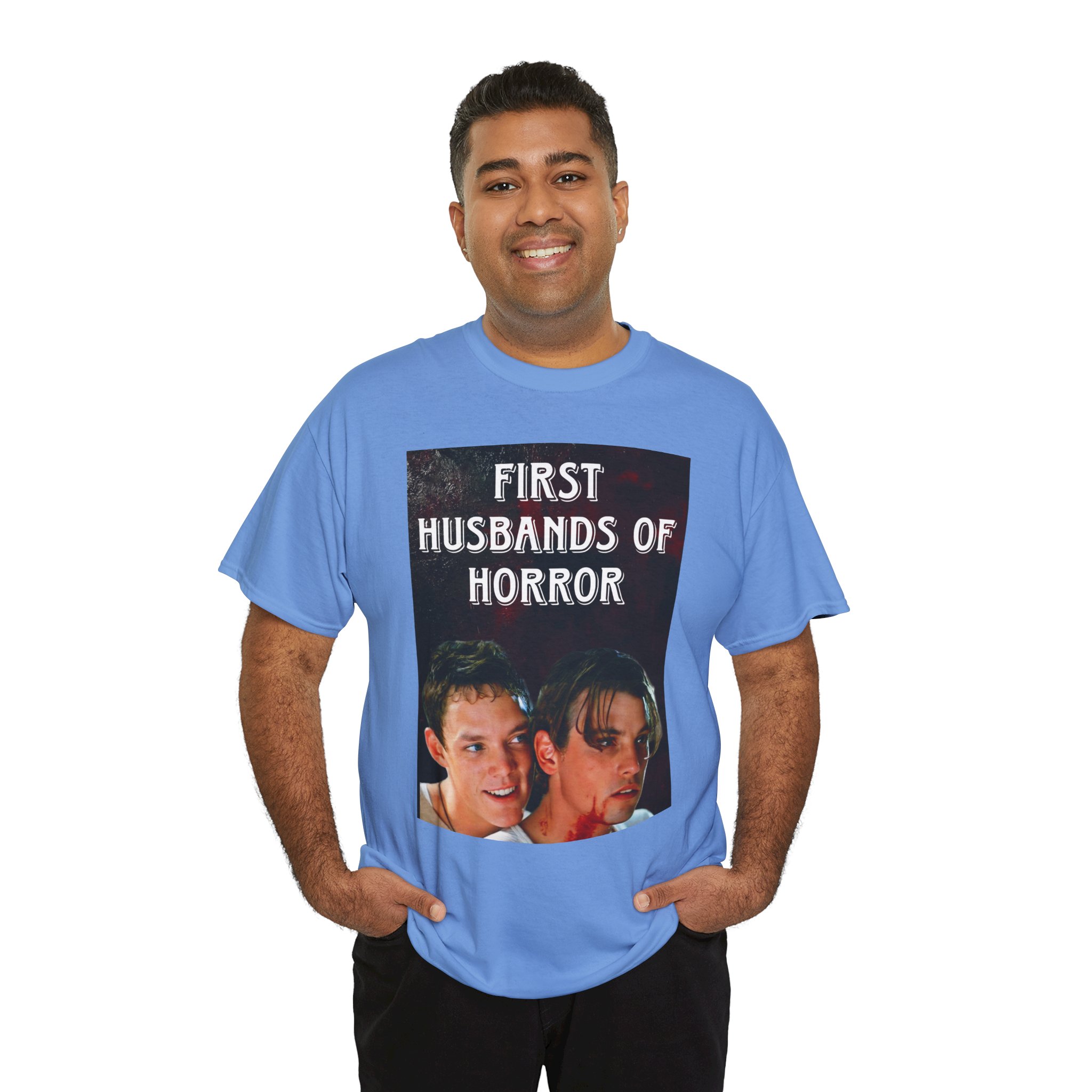 First Husbands of Horror — Scream 1996 Stu Macher & Billy Loomis Tee - Image 58