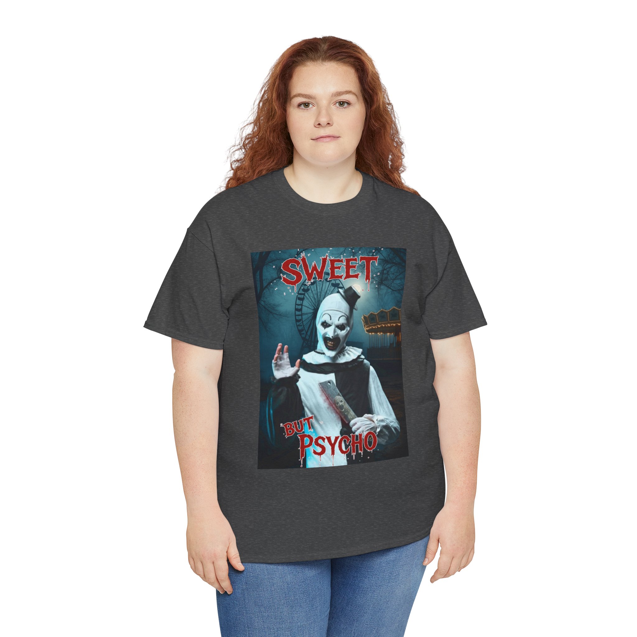 Terrifier Art The Clown Sweet But Psycho Horror T-Shirt - Image 61
