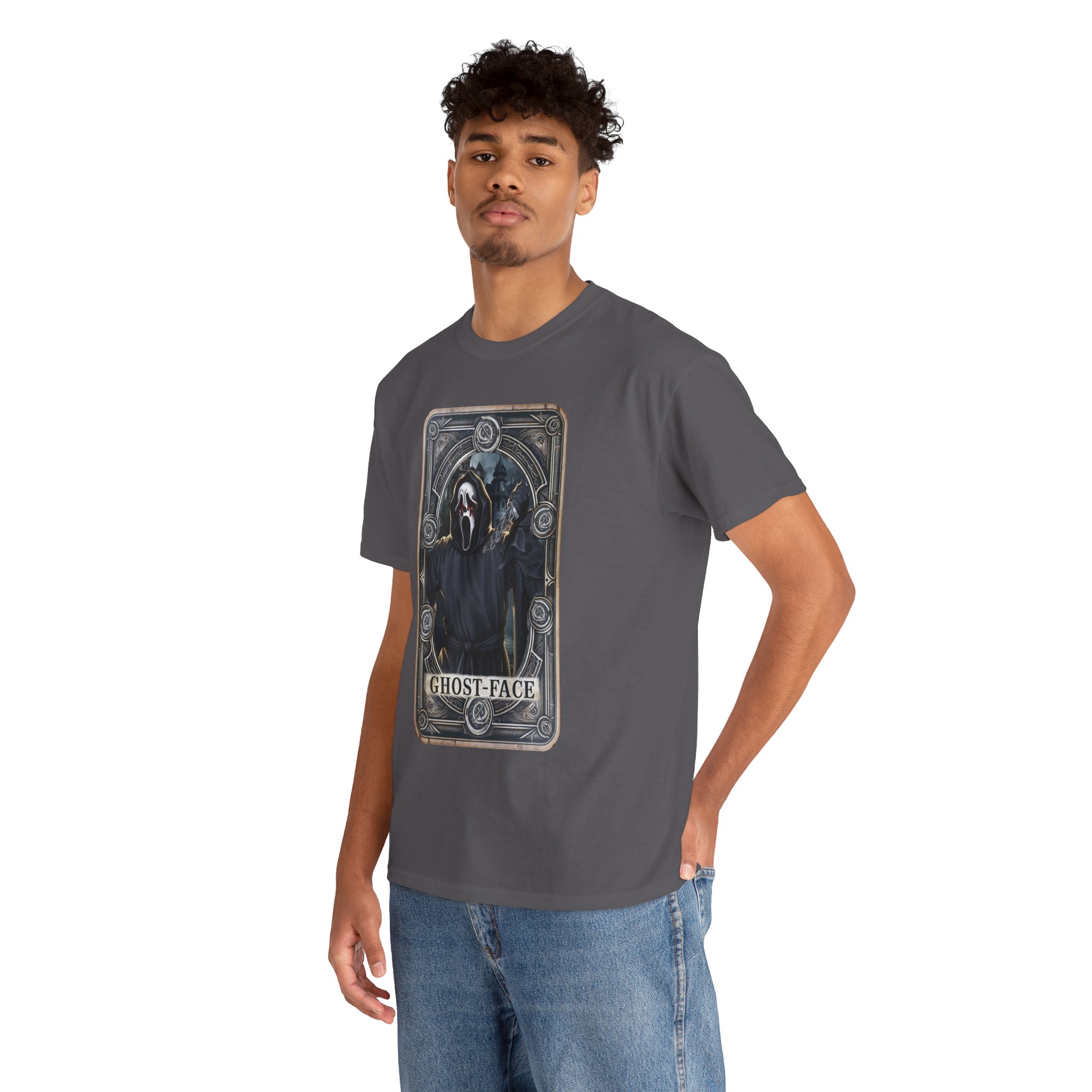 Tarot Horror Tee — Ghostface Scream Tarot Card Graphic Shirt - Image 77