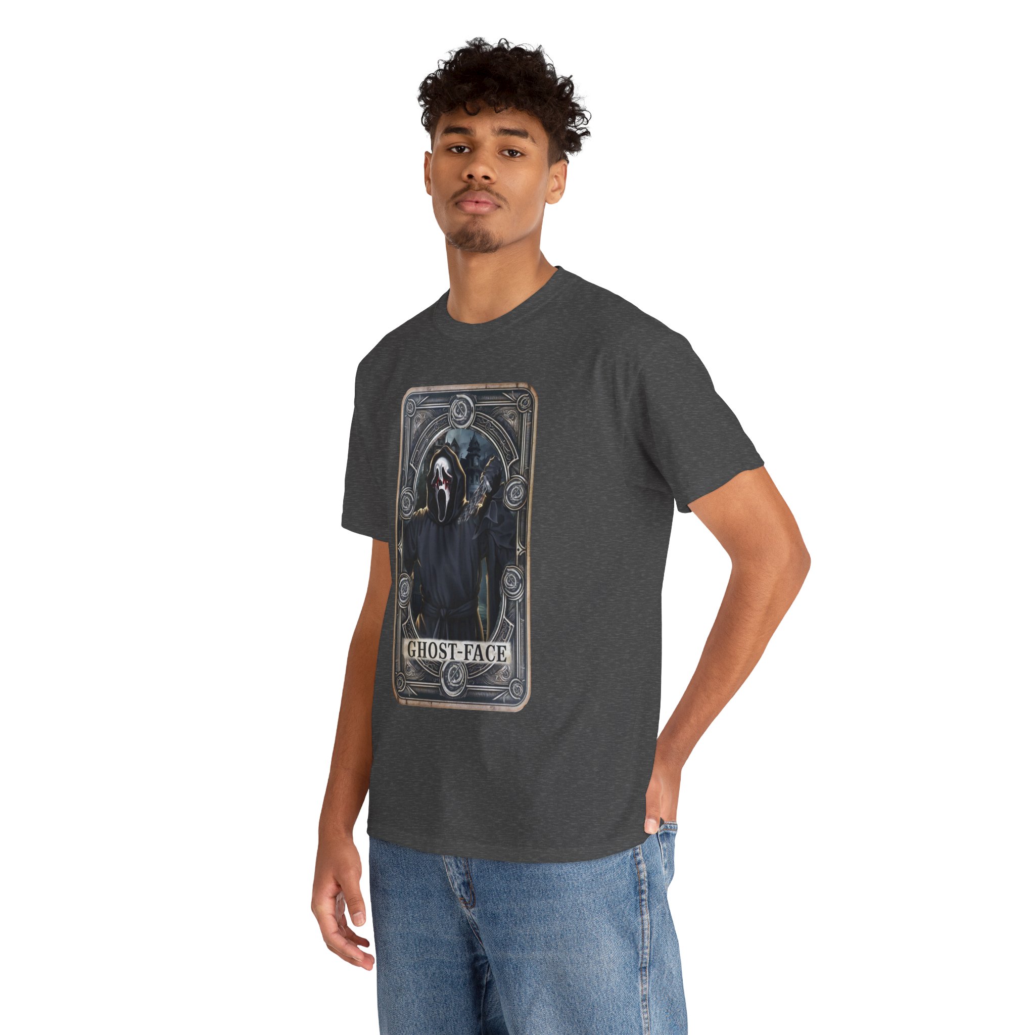 Tarot Horror Tee — Ghostface Scream Tarot Card Graphic Shirt - Image 66