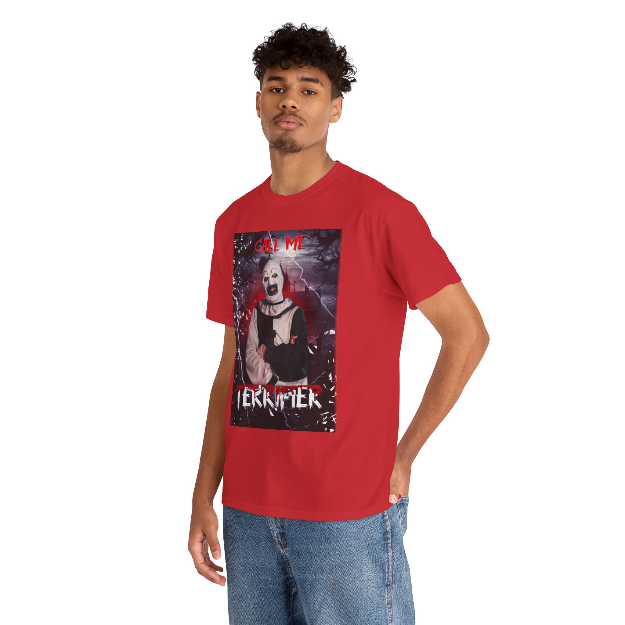 Terrifier Art The Clown Horror T-Shirt — Call Me Terrifier Fan Tee - Image 138