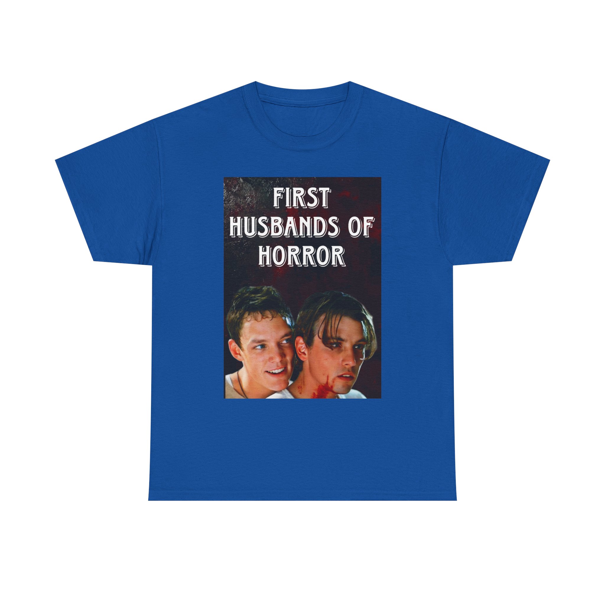 First Husbands of Horror — Scream 1996 Stu Macher & Billy Loomis Tee - Image 71
