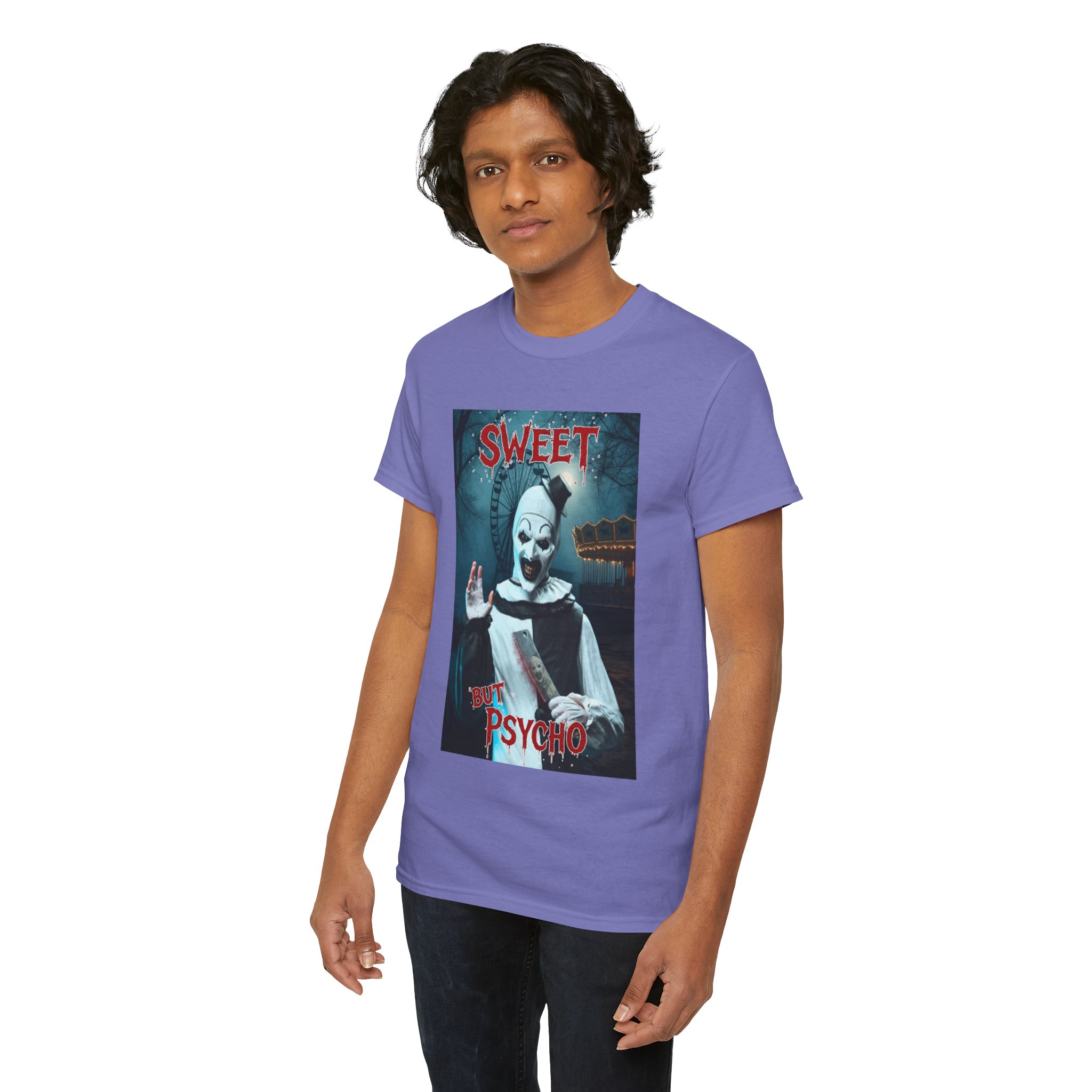 Terrifier Art The Clown Sweet But Psycho Horror T-Shirt - Image 128