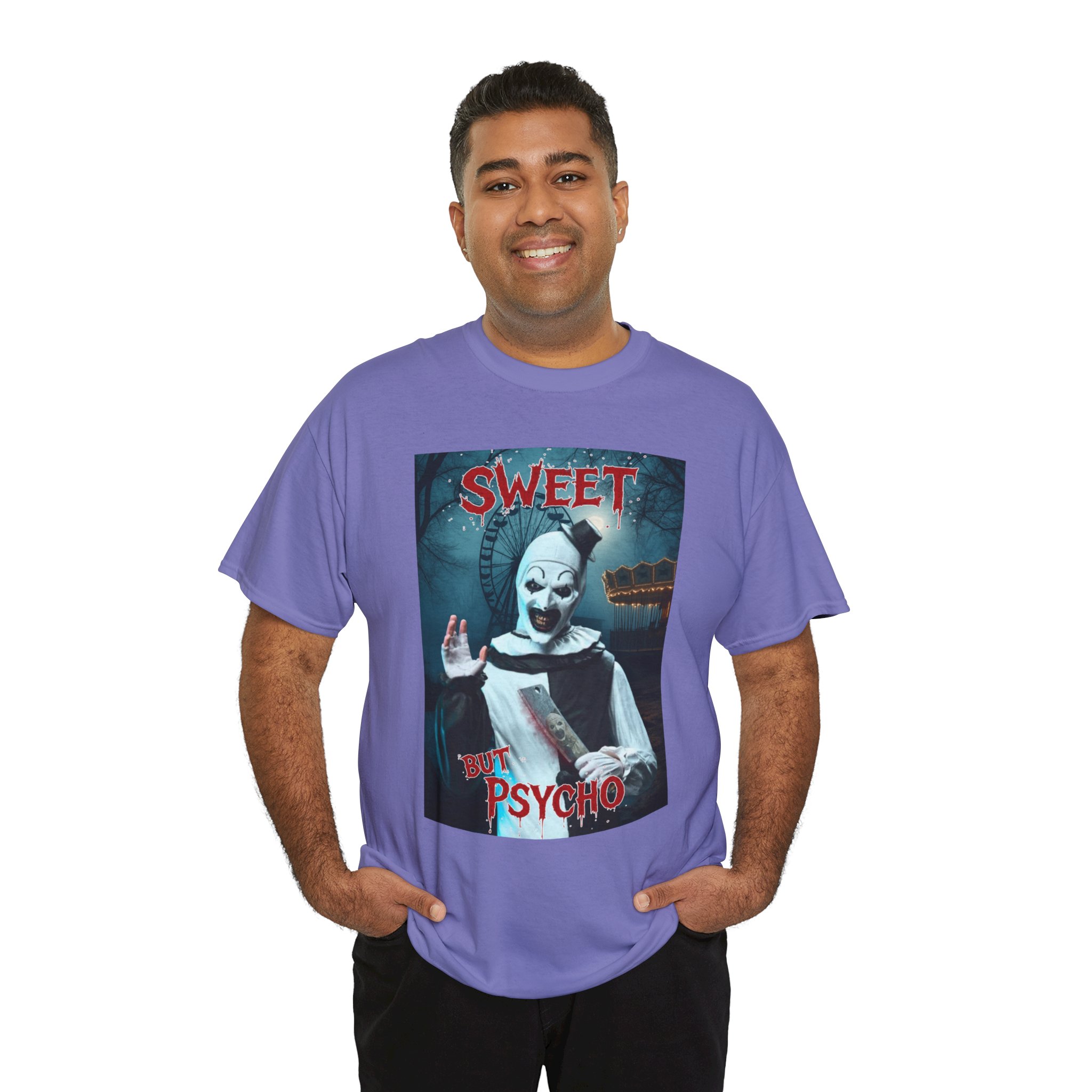 Terrifier Art The Clown Sweet But Psycho Horror T-Shirt - Image 127