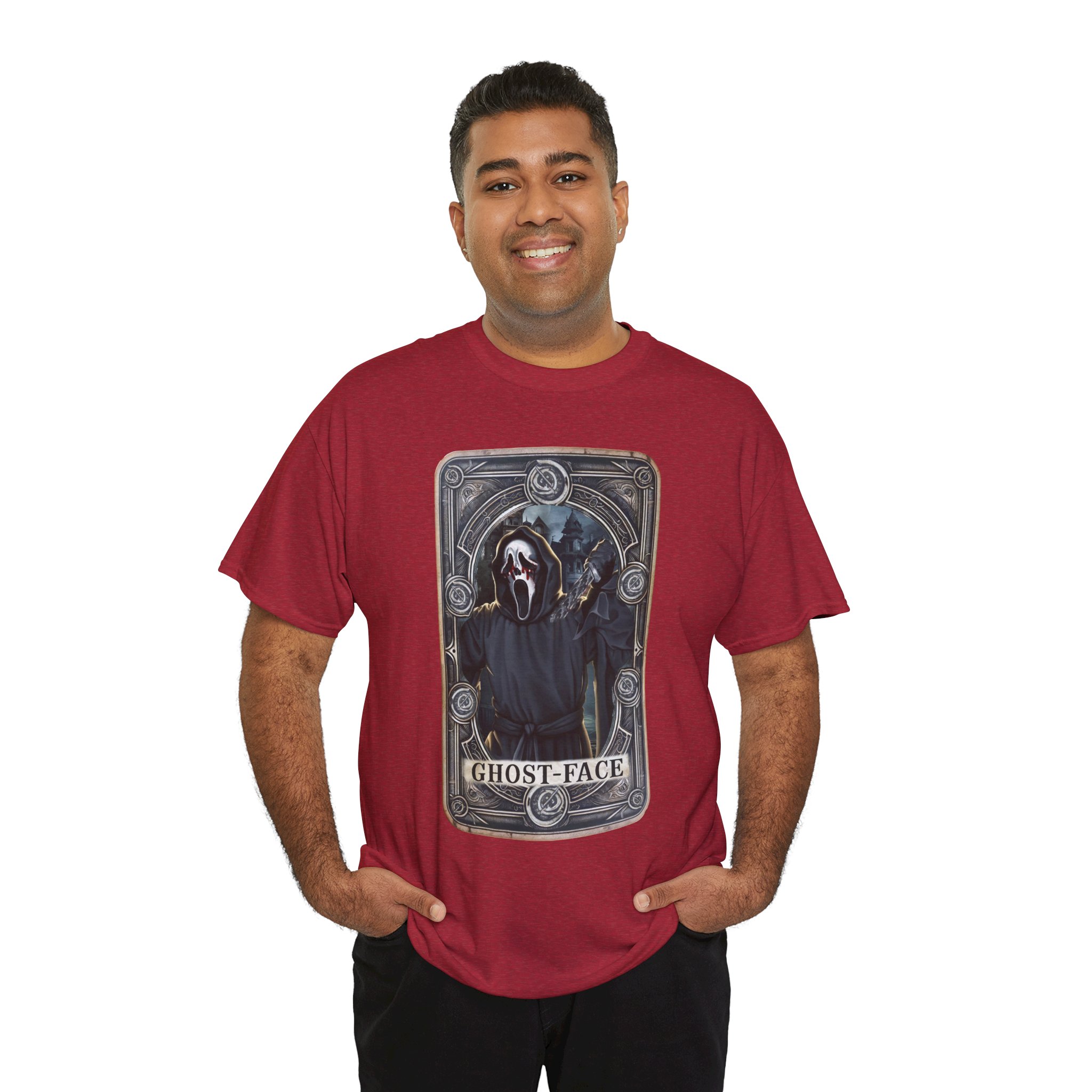 Tarot Horror Tee — Ghostface Scream Tarot Card Graphic Shirt - Image 117