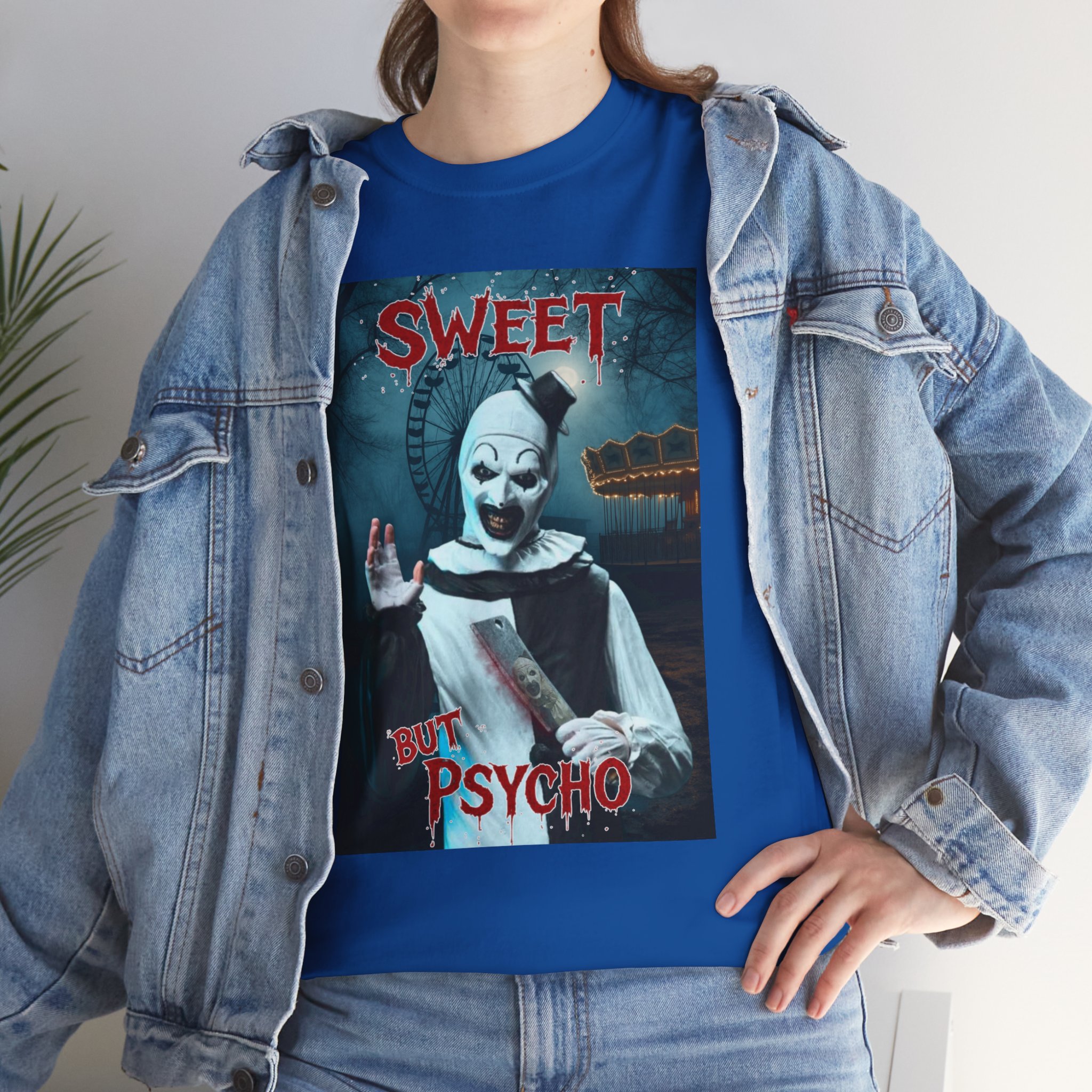 Terrifier Art The Clown Sweet But Psycho Horror T-Shirt - Image 104