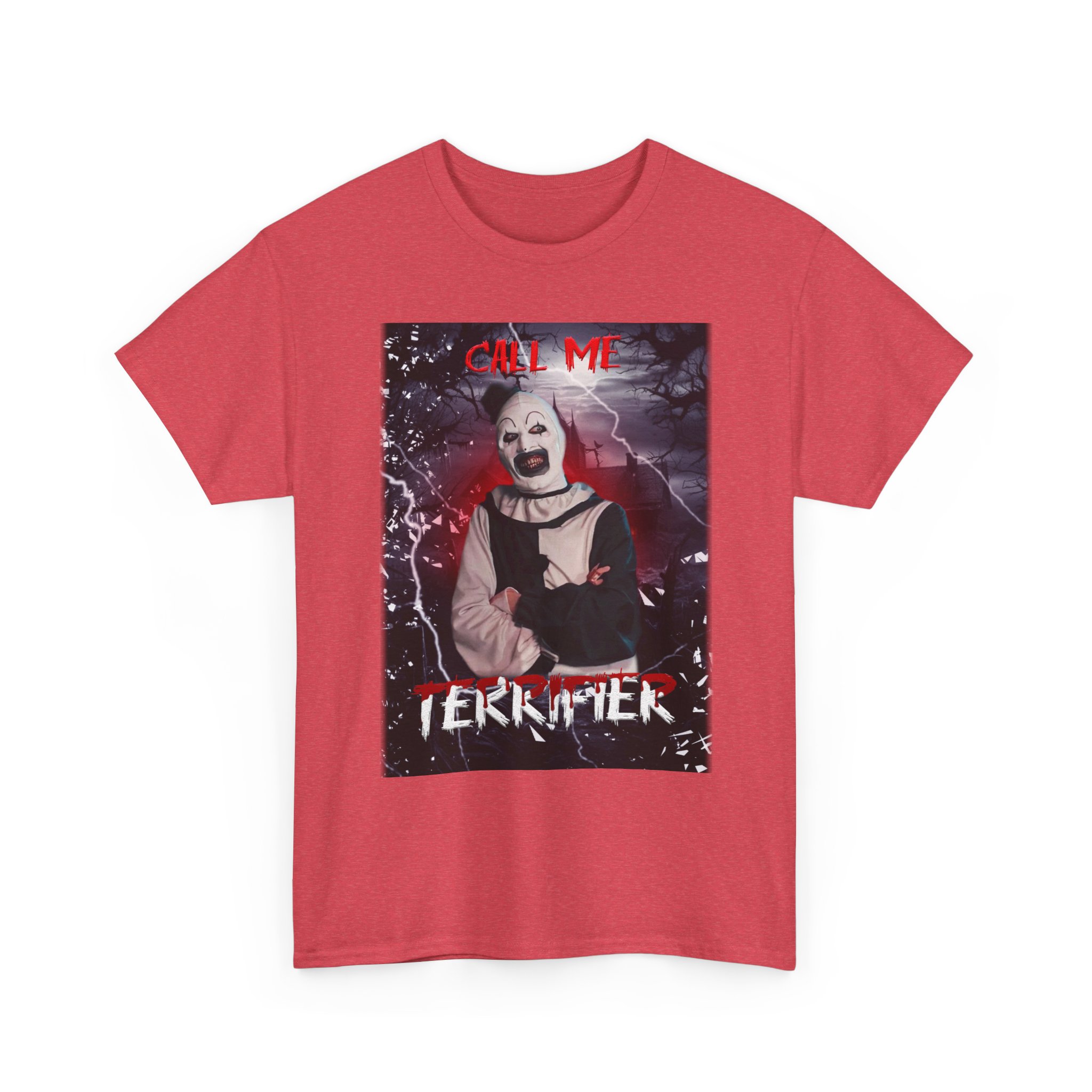Terrifier Art The Clown Horror T-Shirt — Call Me Terrifier Fan Tee - Image 120
