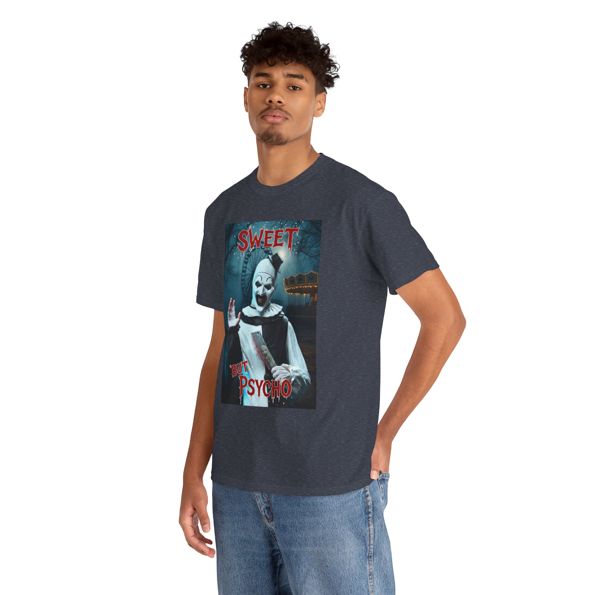 Terrifier Art The Clown Sweet But Psycho Horror T-Shirt - Image 112