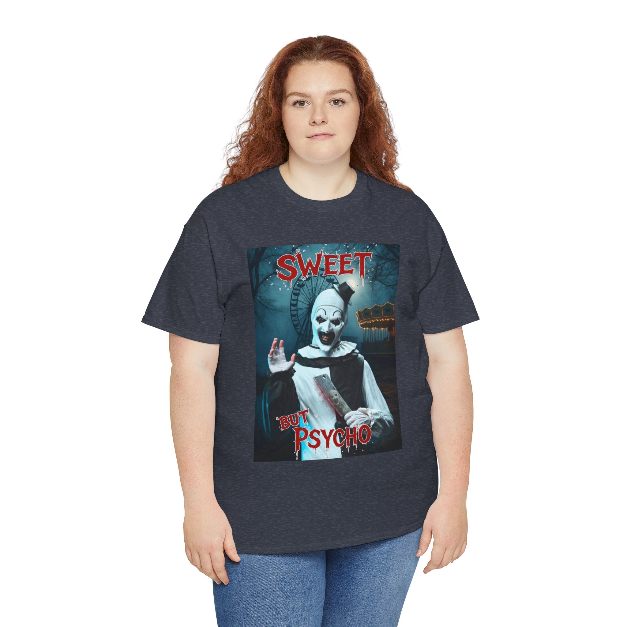 Terrifier Art The Clown Sweet But Psycho Horror T-Shirt - Image 113